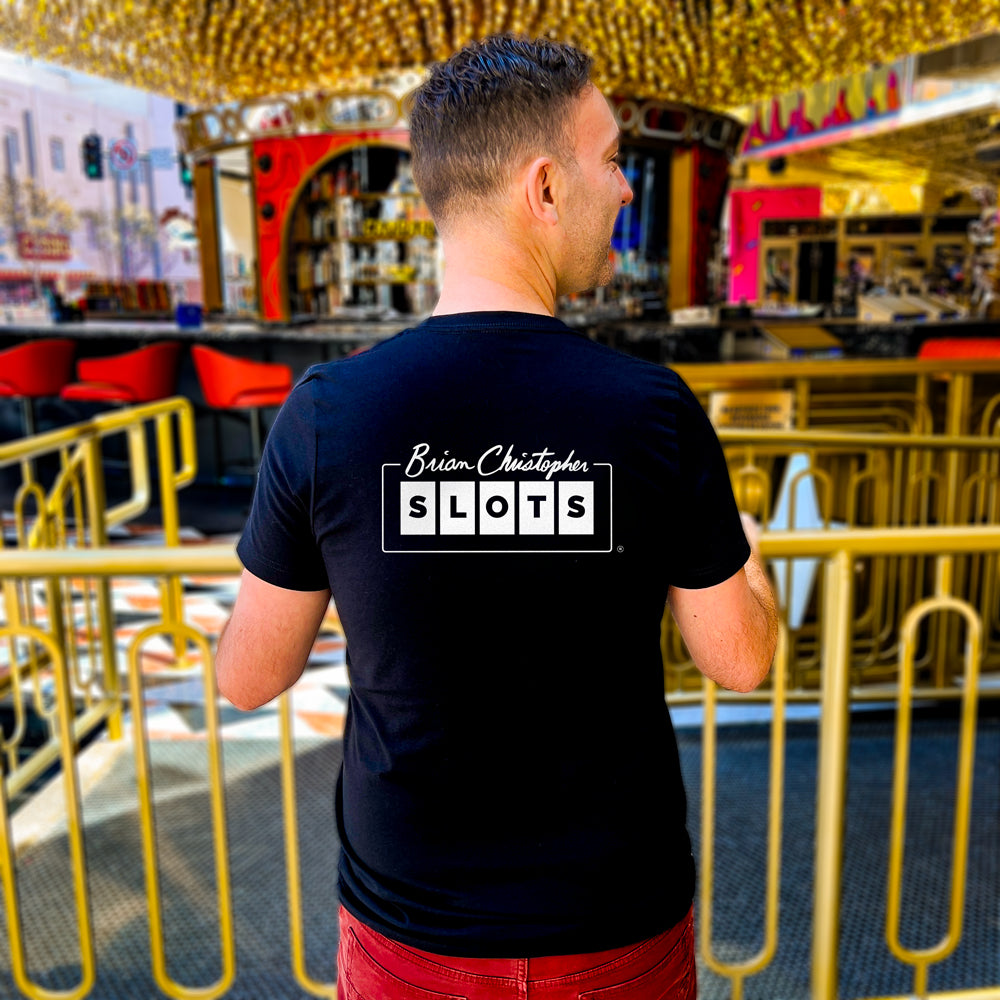 BCSlots Chest & Back Logo Crew & V-Neck Tee