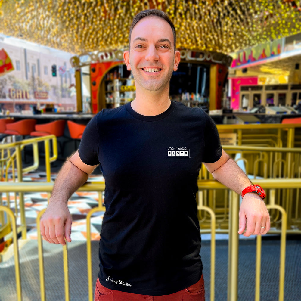 BCSlots Chest & Back Logo Crew & V-Neck Tee