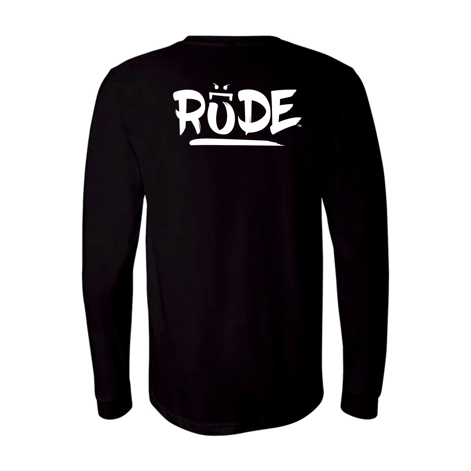 Rude Chest & Back Logo Long Sleeve Tee