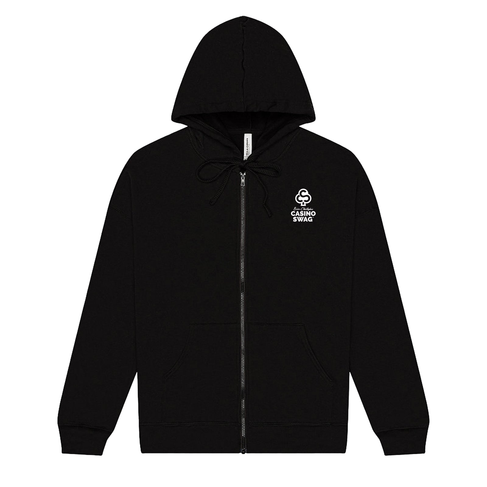 CSlogo chest fullzip black