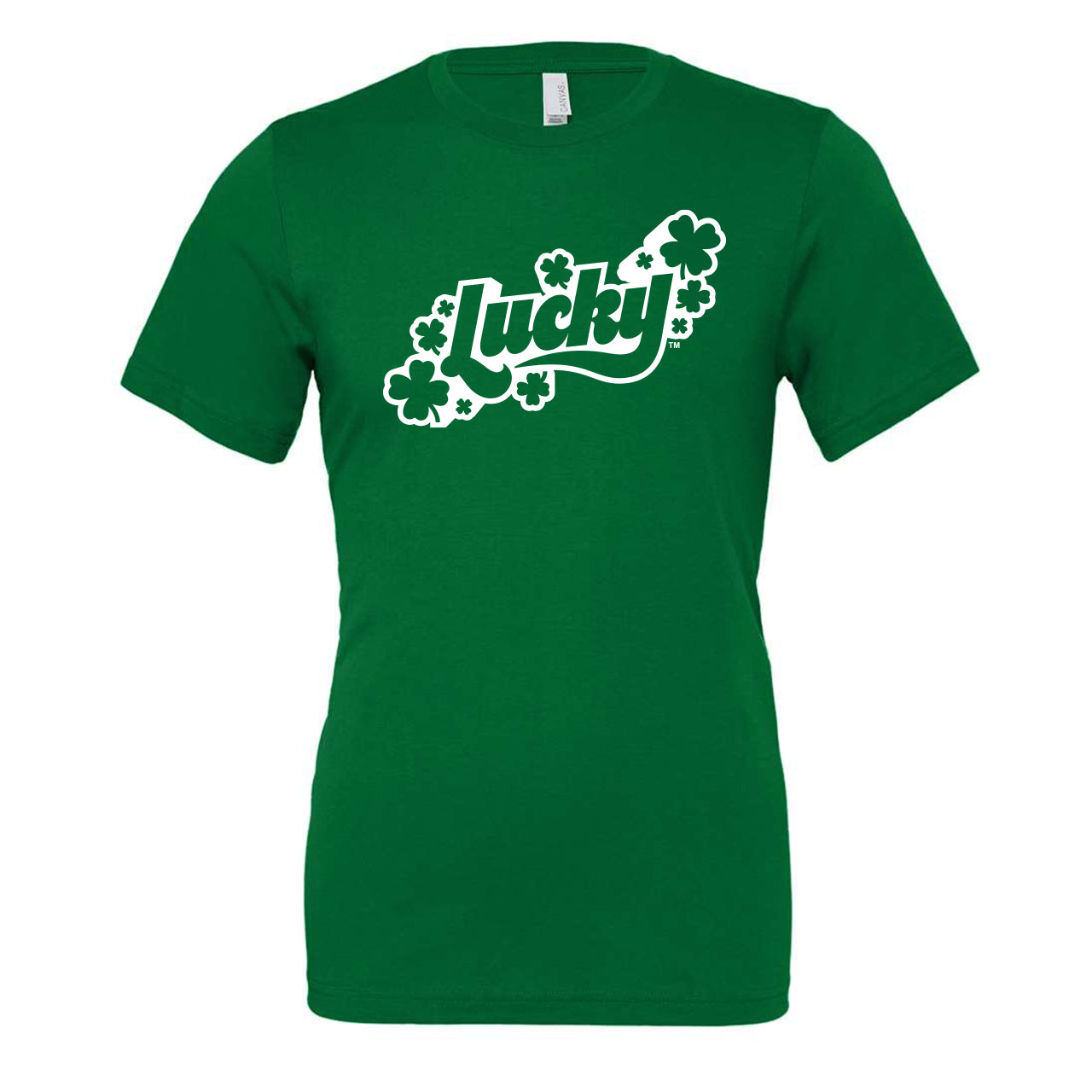 Lucky Kelly Green Crew & V-Neck Tee