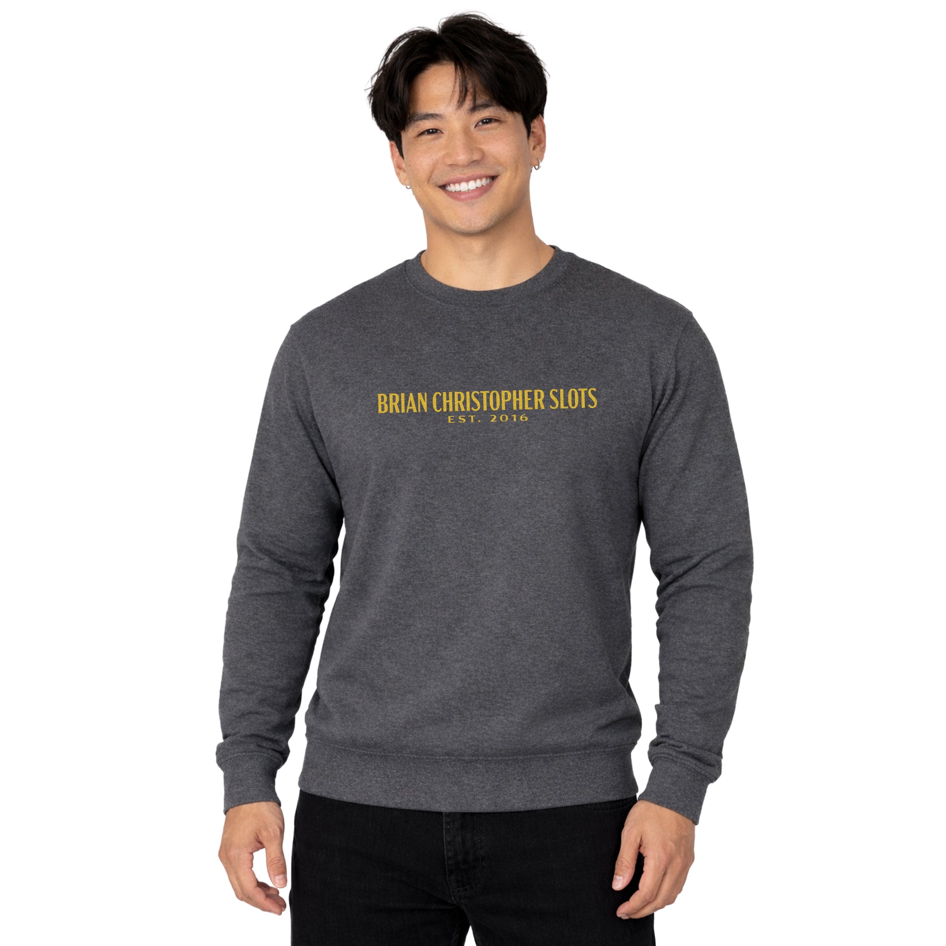 NEW! BC Slots Est 2016 Metallic Crew Sweatshirt