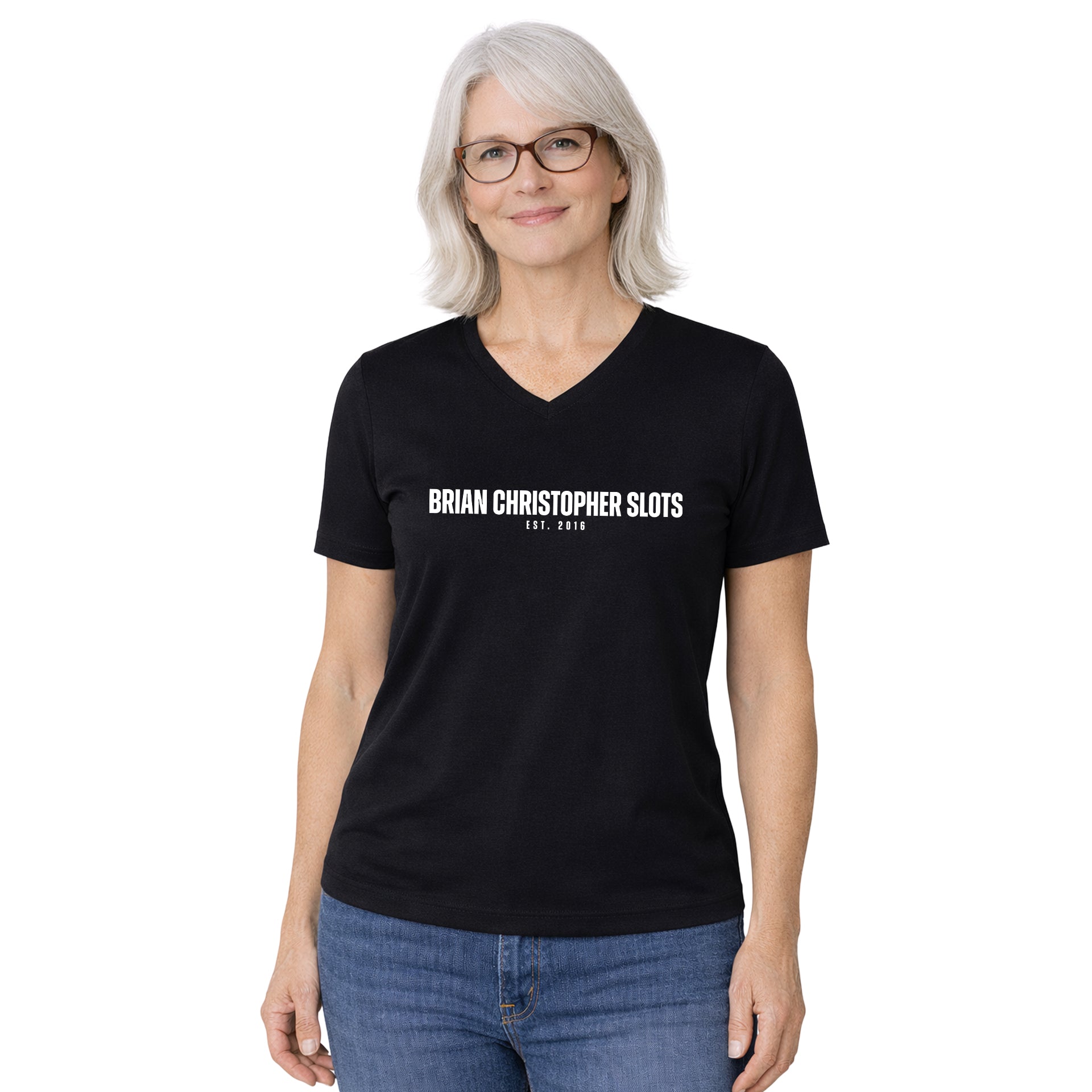 NEW! Brian Christopher Slots Est. 2016 Crew & V-Neck Tee