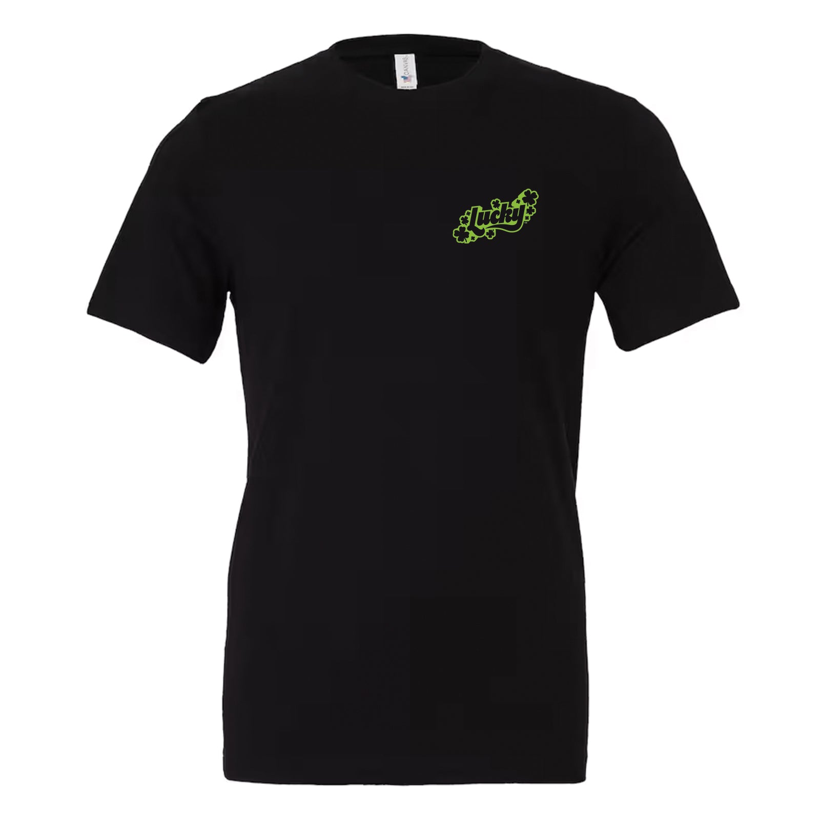 NEW! Lucky Chest & Back Logo Crew & V-Neck Tee