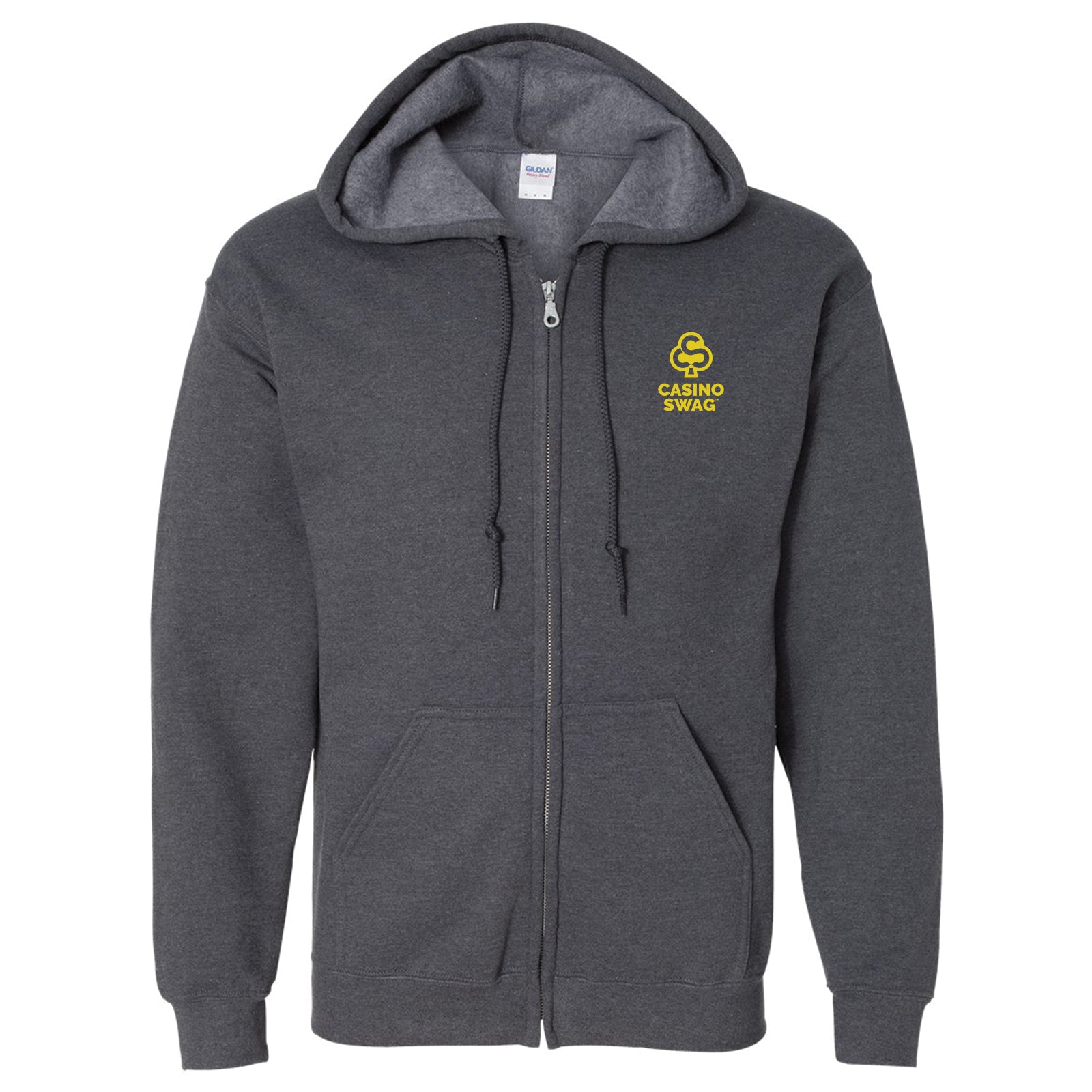 Metallic CSlogo chestback grey fullzip front