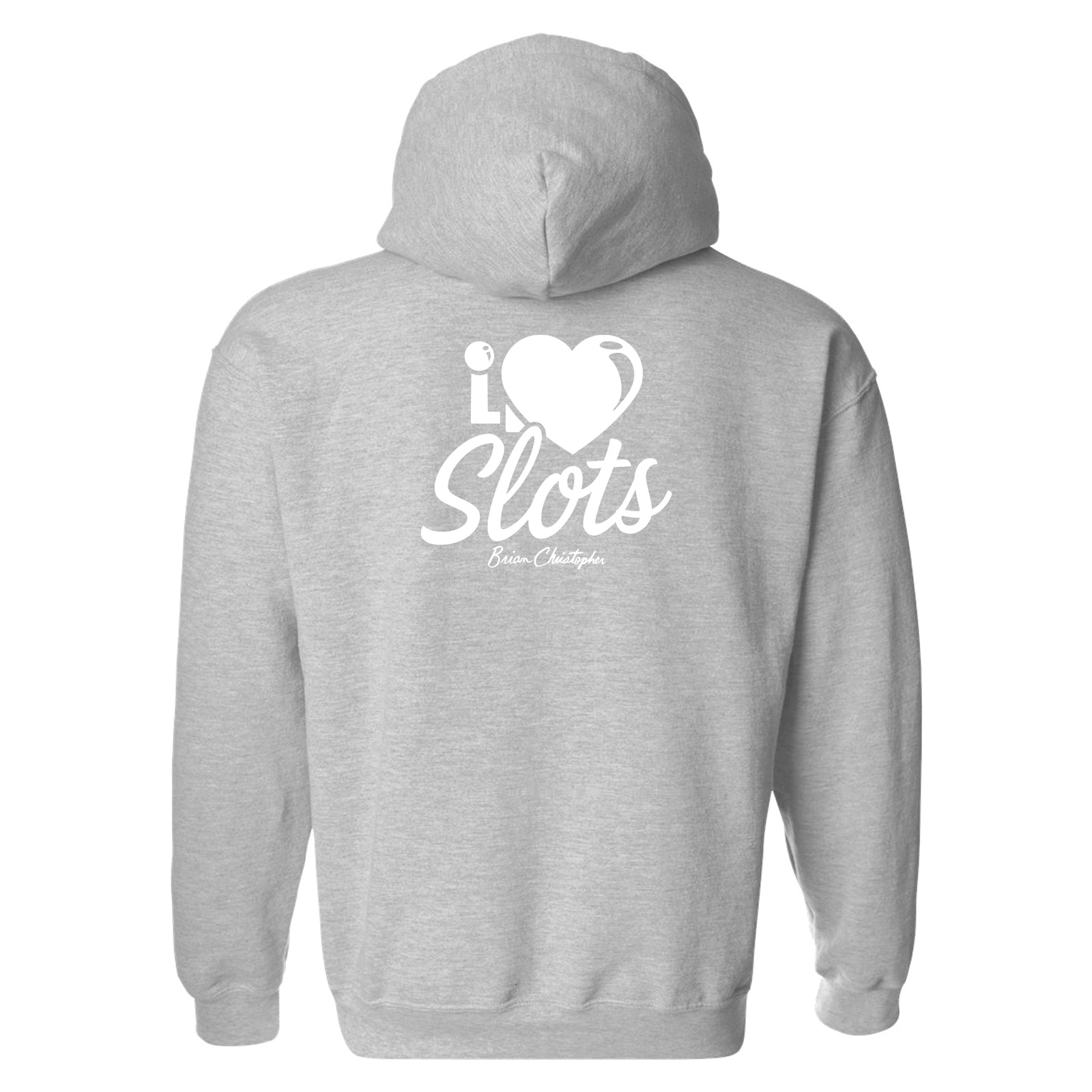I Love Slots Chest & Back Logo Pullover Hoodie