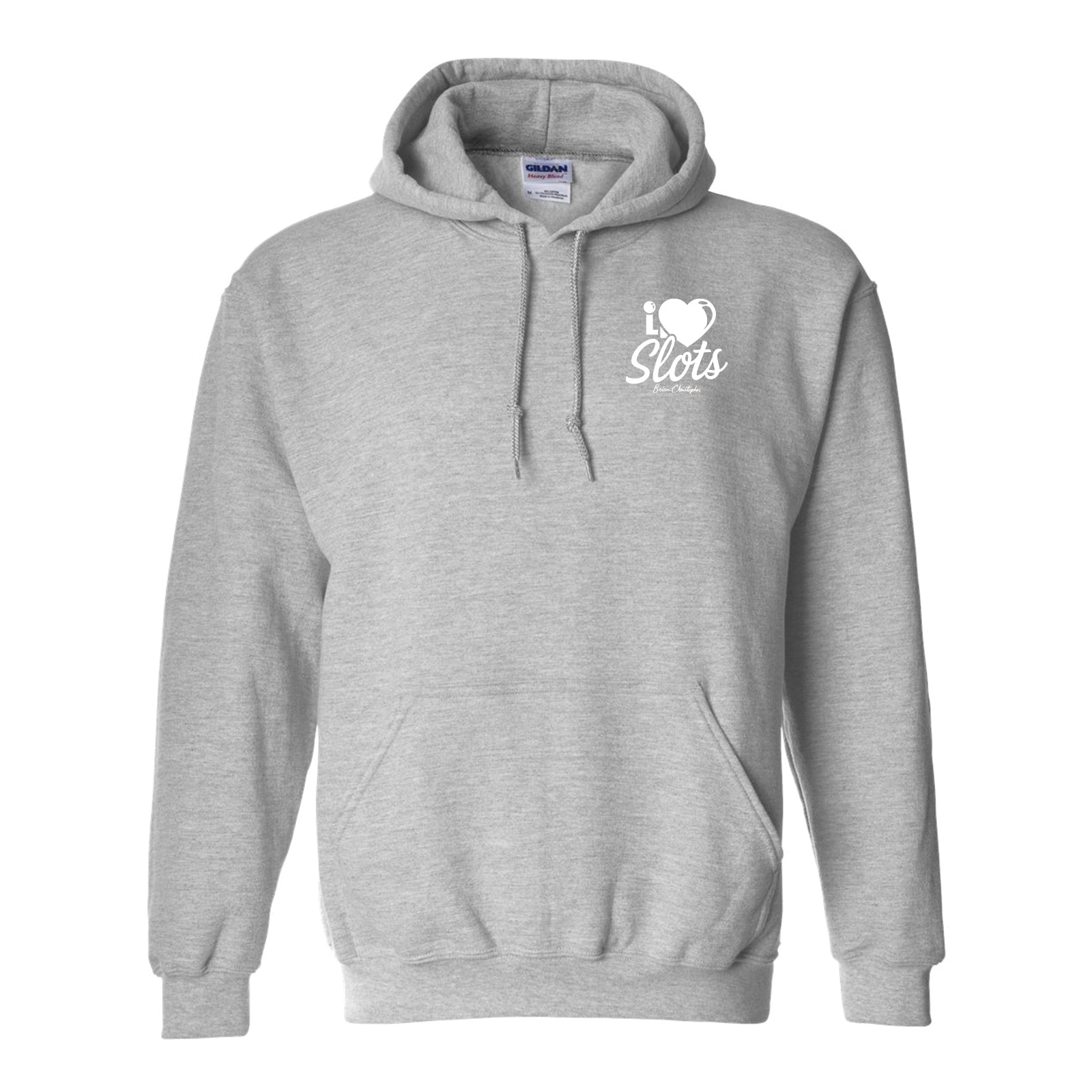I Love Slots Chest & Back Logo Pullover Hoodie