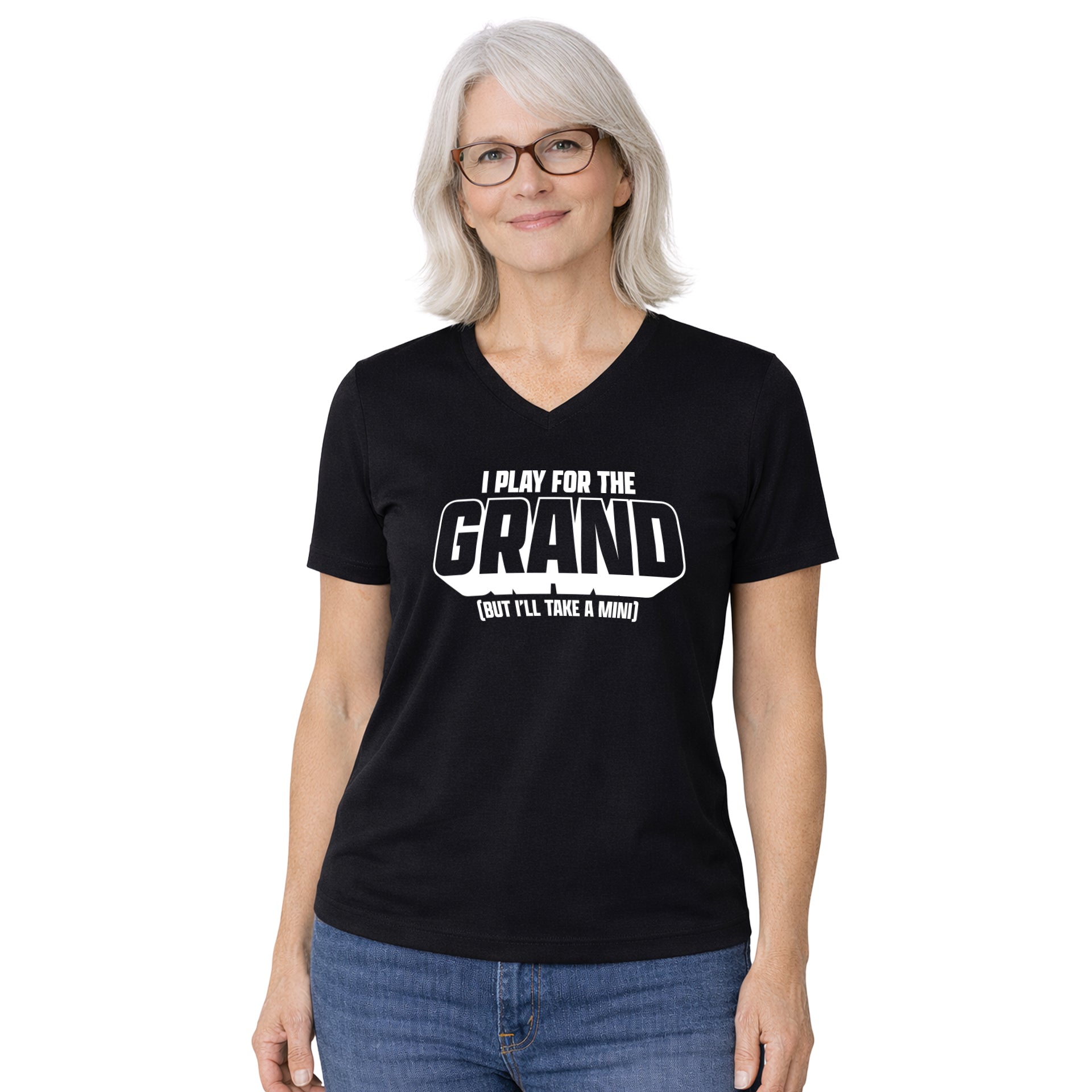 I Play For The Grand Crew & V-Neck Tee