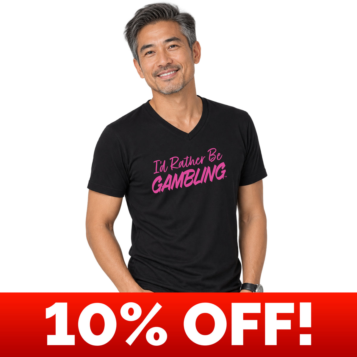 I'd Rather Be Gambling Crew or V-Neck Unisex Tee