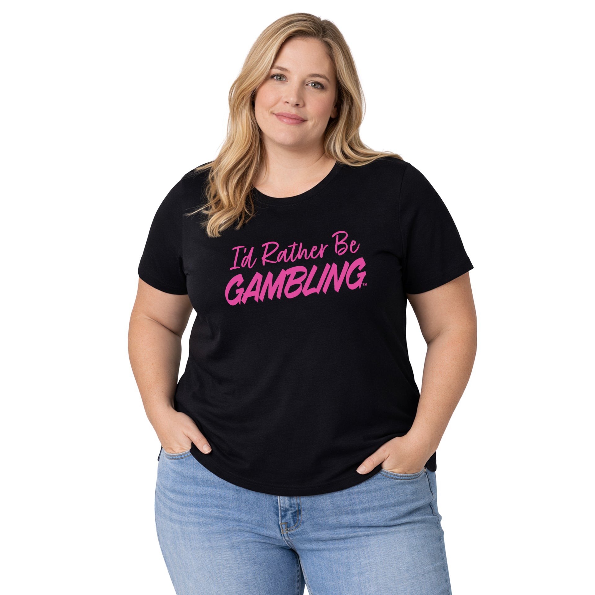 I'd Rather Be Gambling Crew & V-Neck Tee