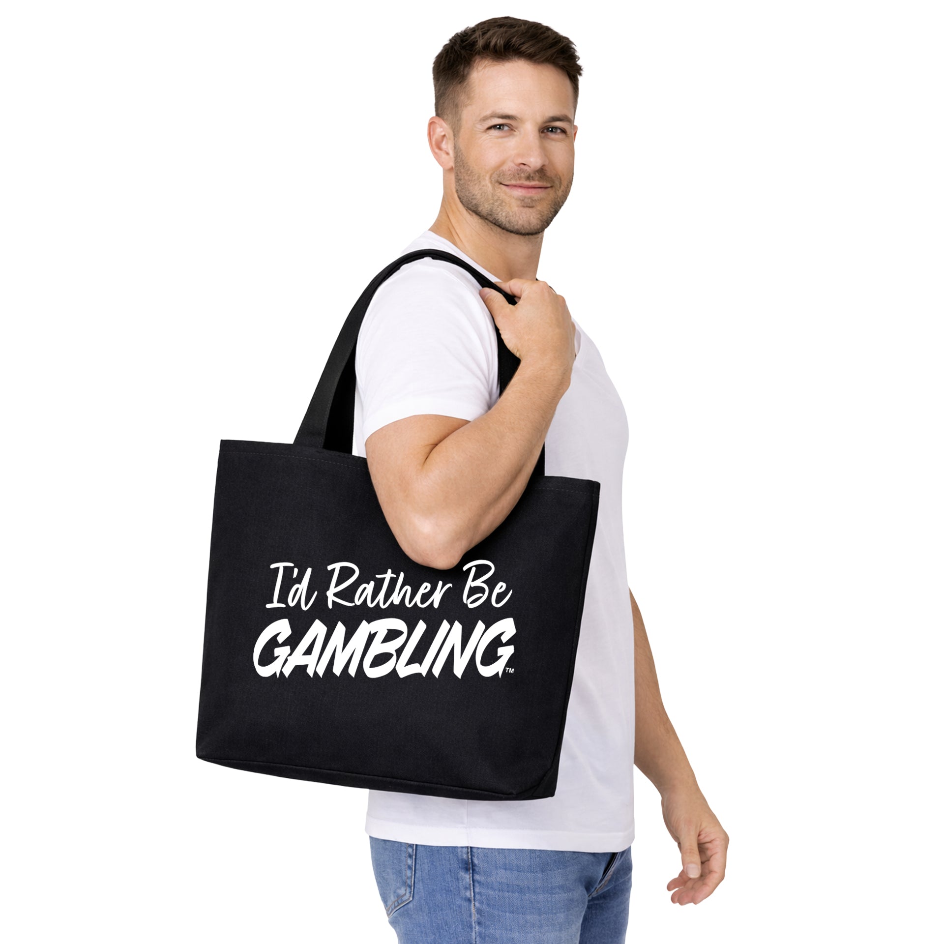 I'd Rather Be Gambling Zipper Tote