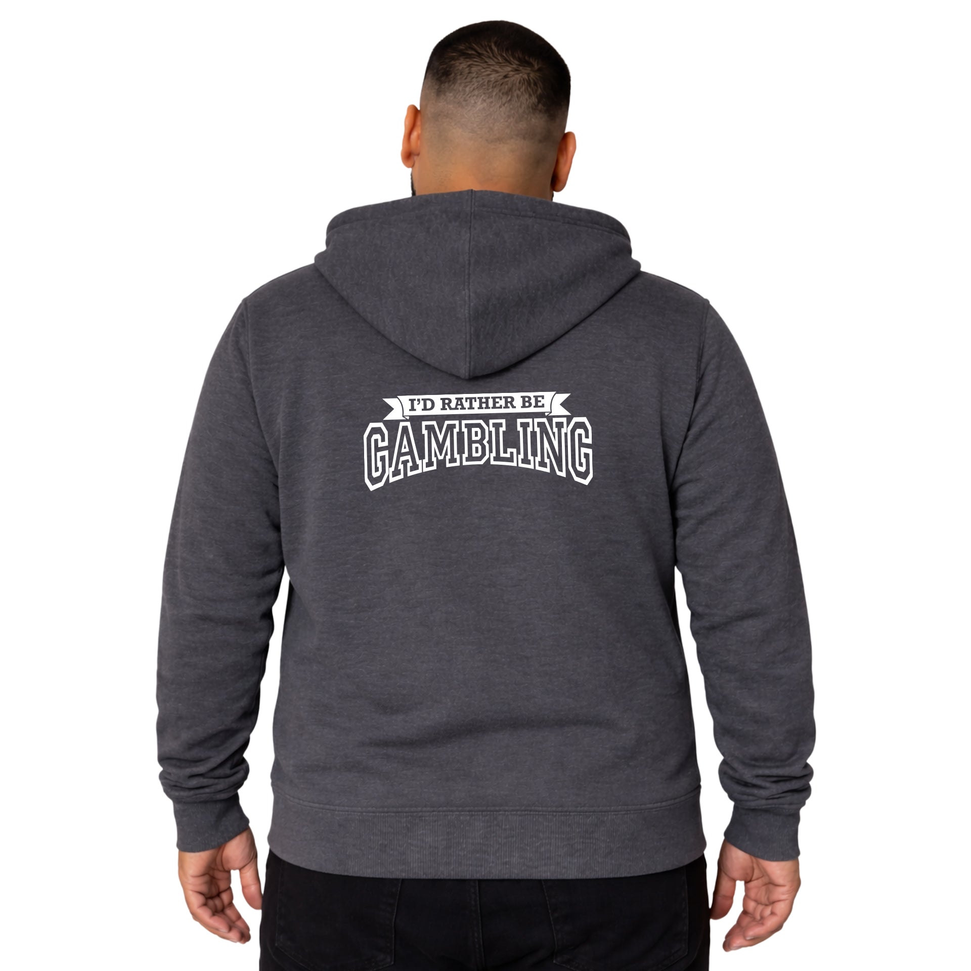 NEW! I'd Rather Be Gambling! Full Zip Hoodie