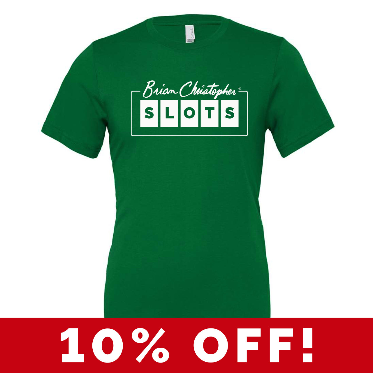 BCSlots Green Crew & V-Neck Tee