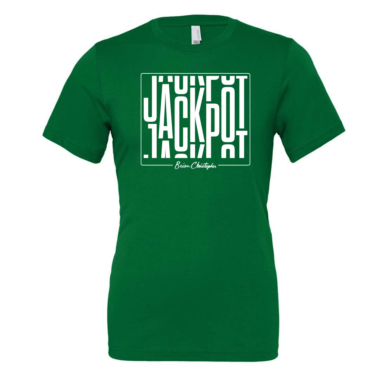 Jackpot Green Crew & V-Neck Tee