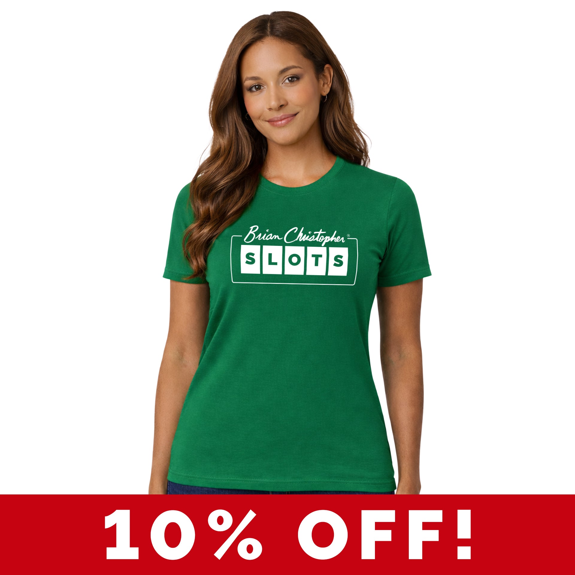 BCSlots Green Crew & V-Neck Tee