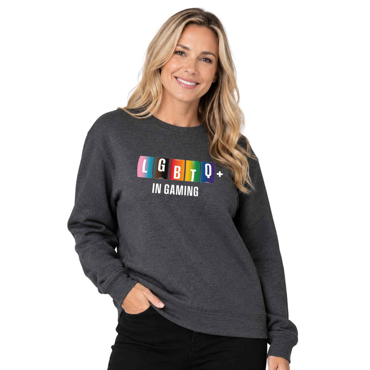 NEW! LGBTQ+ In Gaming Crew Sweatshirt