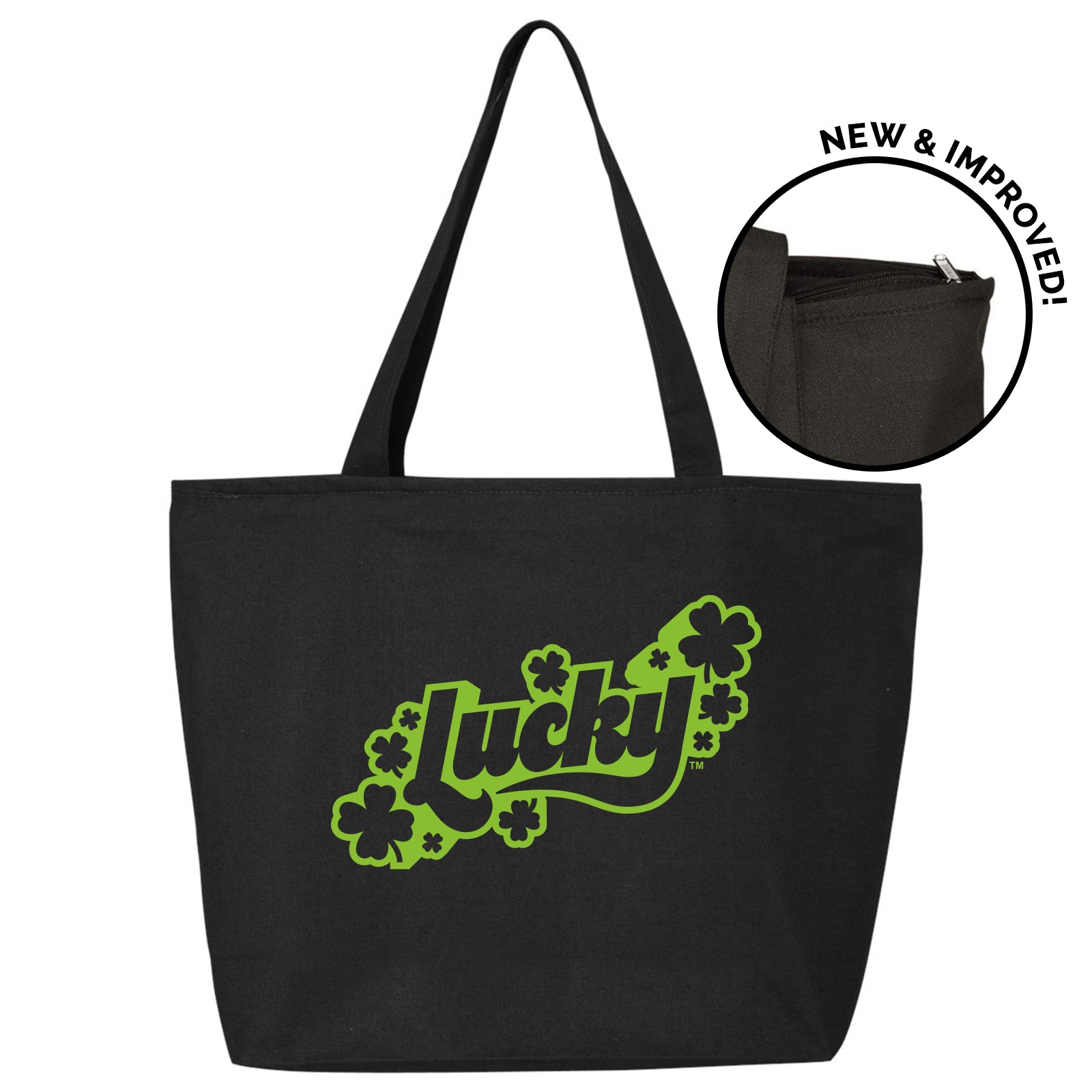 Lucky Green Tote Front