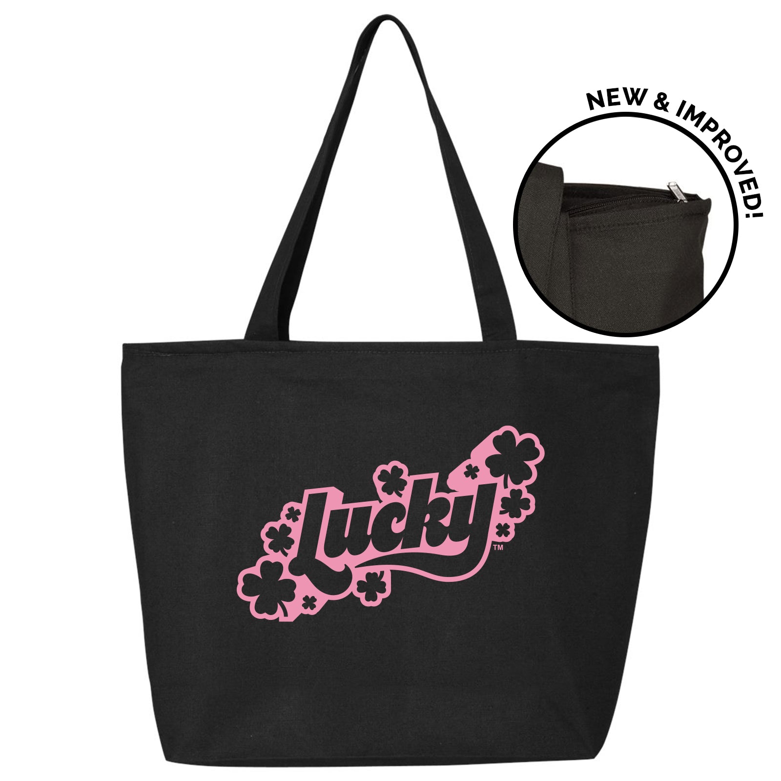 Lucky Pink Tote Front