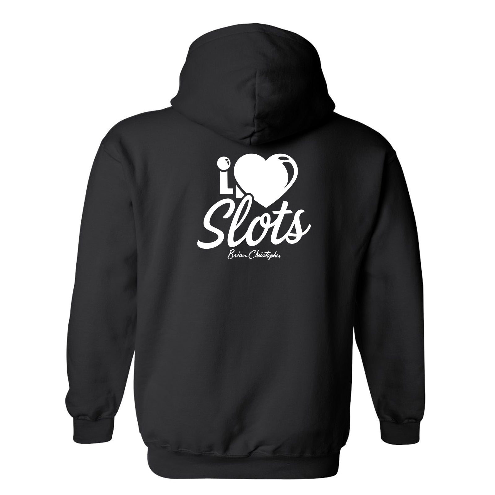 I Love Slots Chest & Back Logo Pullover Hoodie