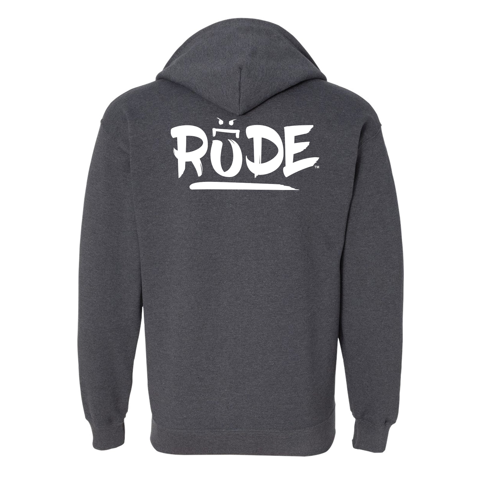 Rude (Small Logo) Full-Zip Hoodie