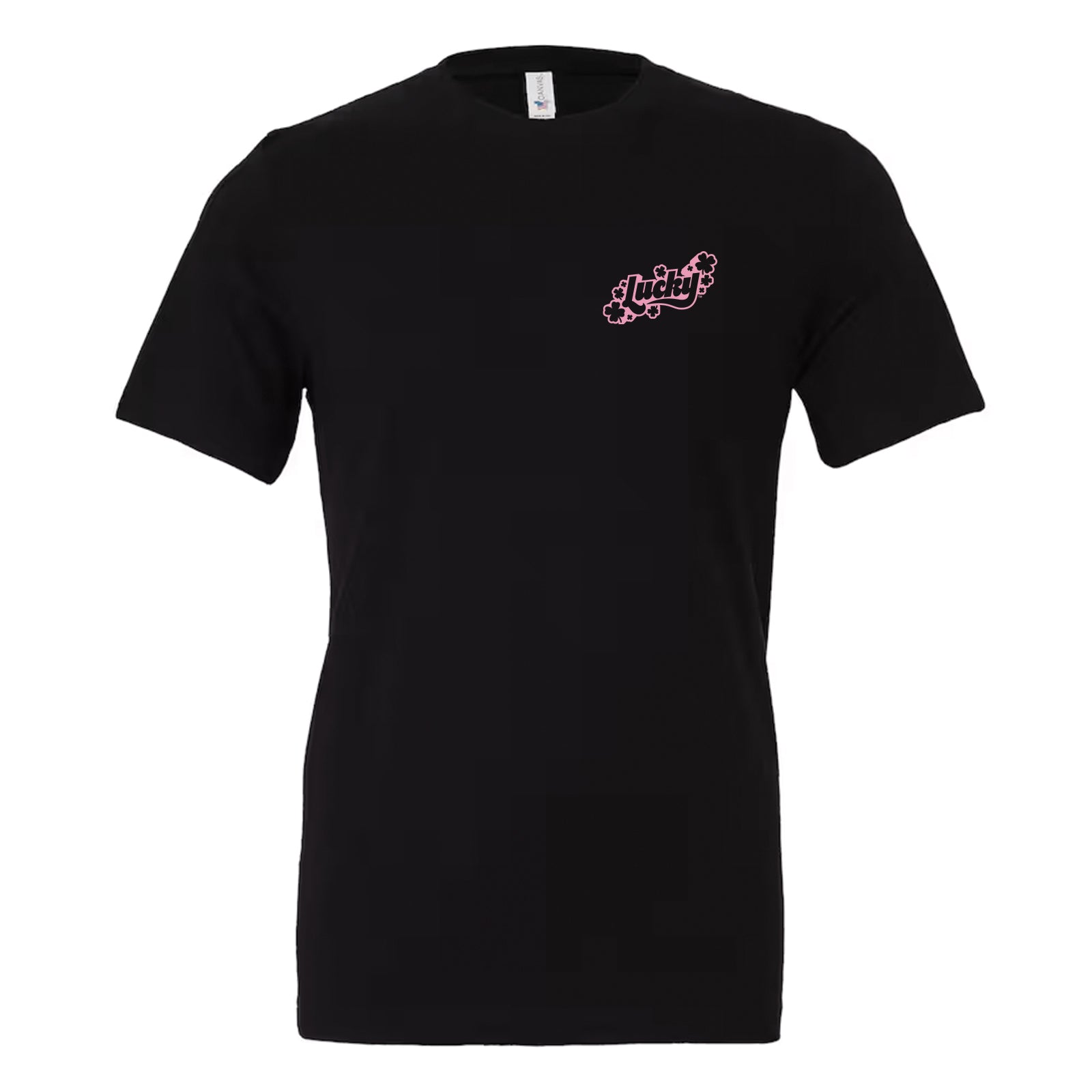 NEW! Lucky Chest & Back Logo Crew & V-Neck Tee