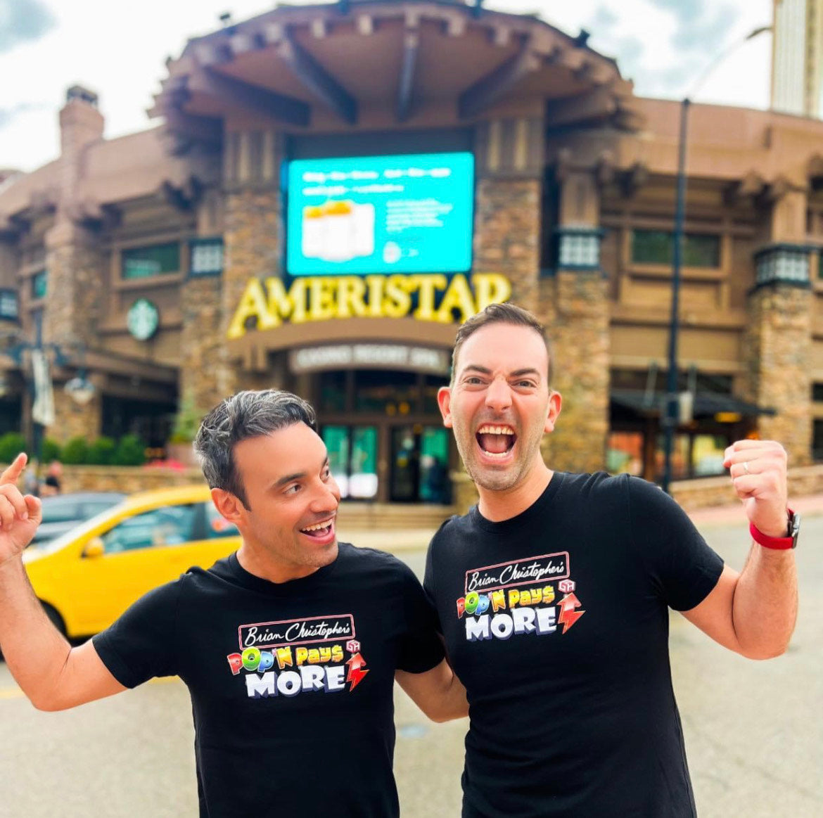 Brian Christopher's Pop'N Pays More Logo Unisex Tee