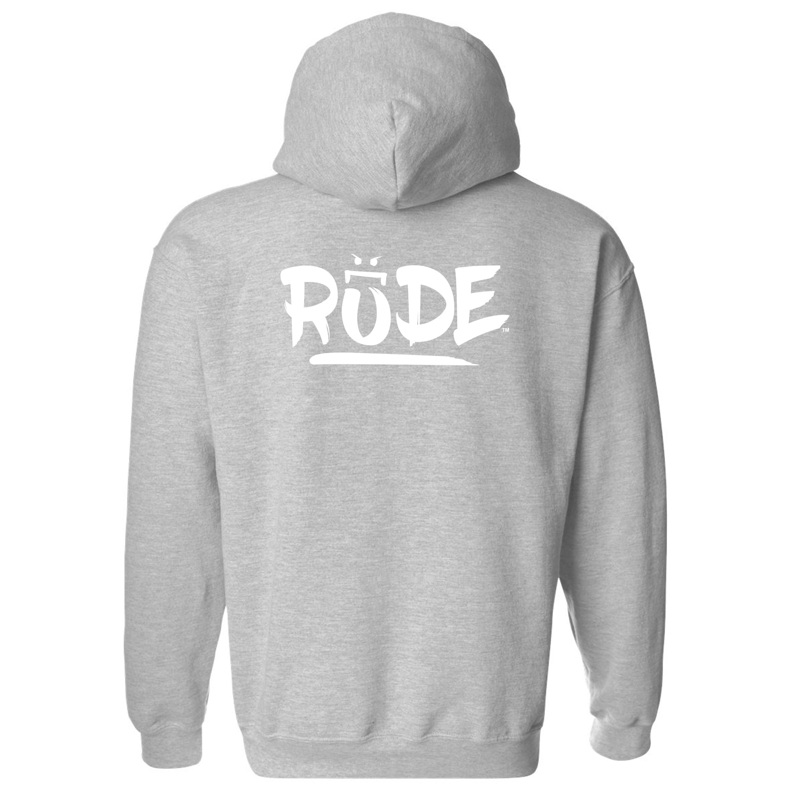 Rude Chest & Back Logo Pullover Hoodie