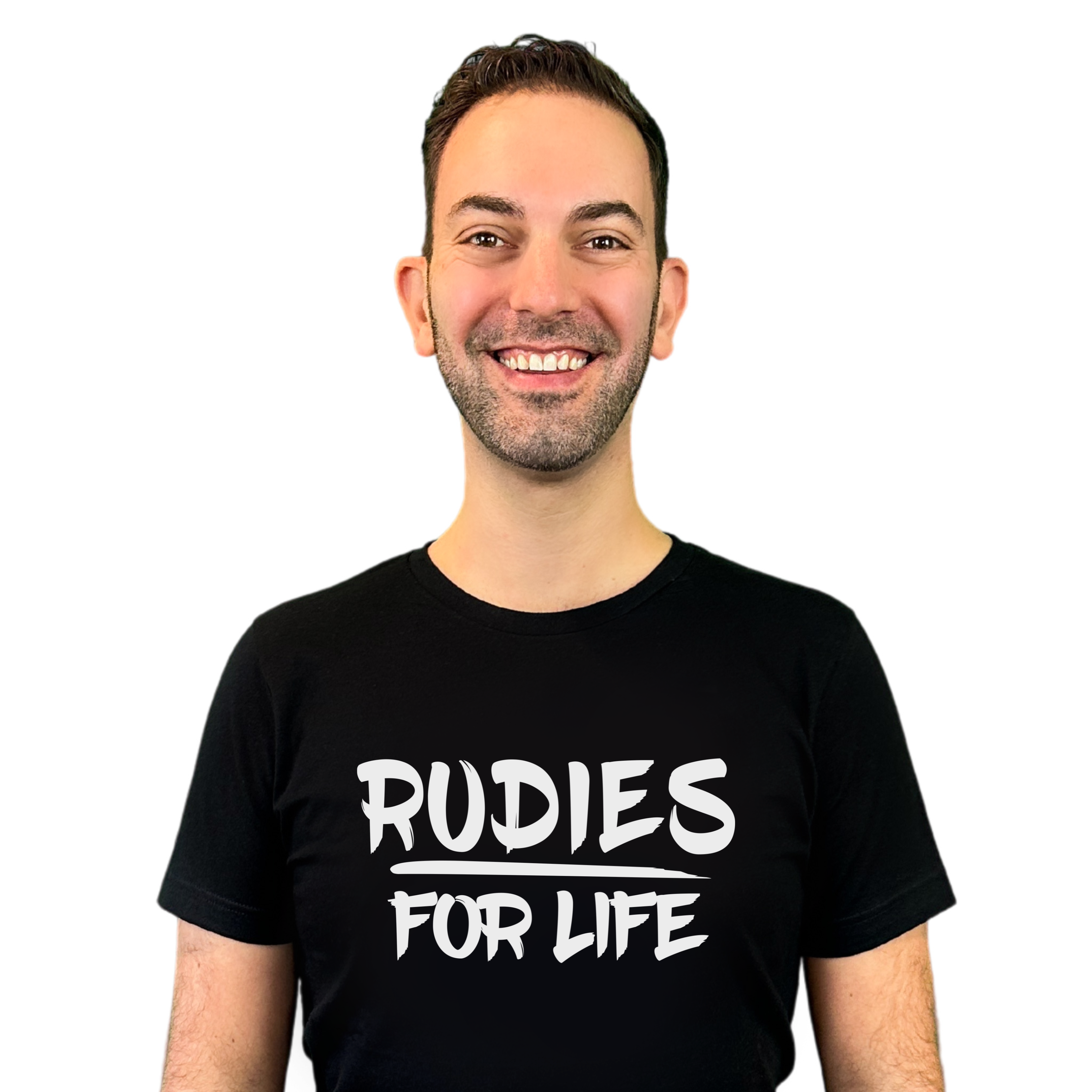 RUDIES FOR LIFE Crew & V-Neck Tee