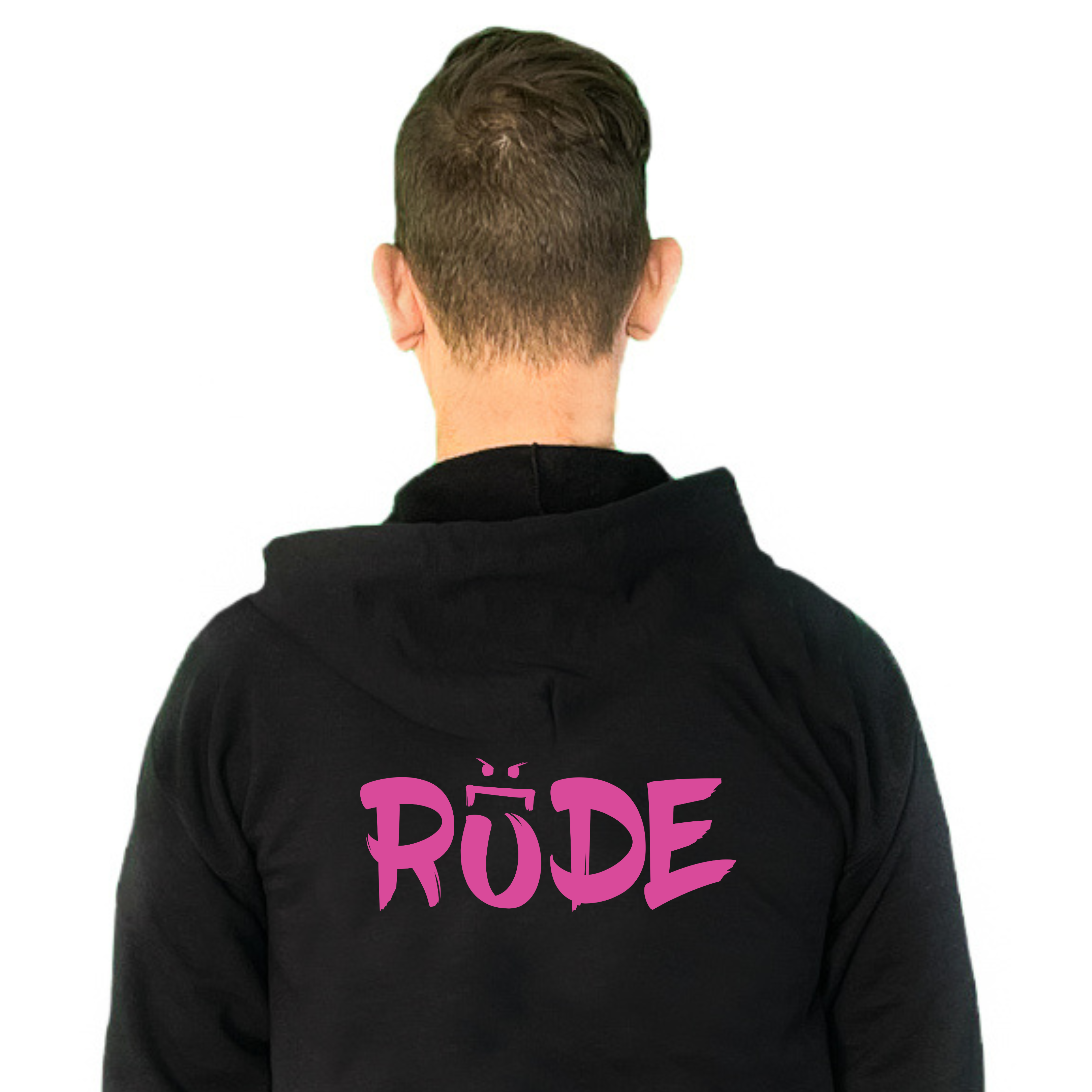 Rude (Small Logo) Full-Zip Hoodie