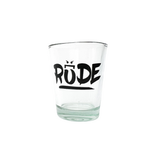 Load image into Gallery viewer, Rude logo shot glass
