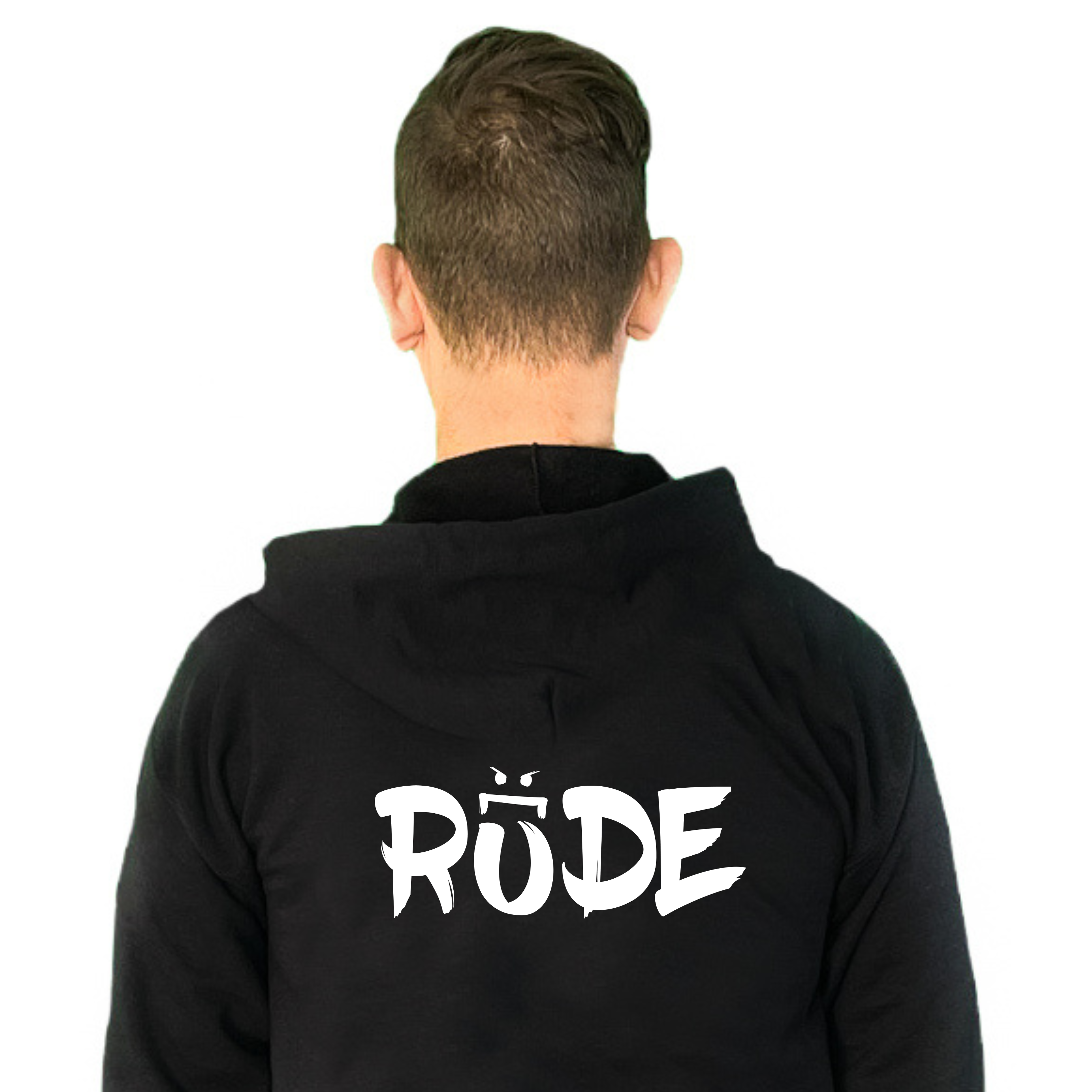 Rude (Small Logo) Full-Zip Hoodie