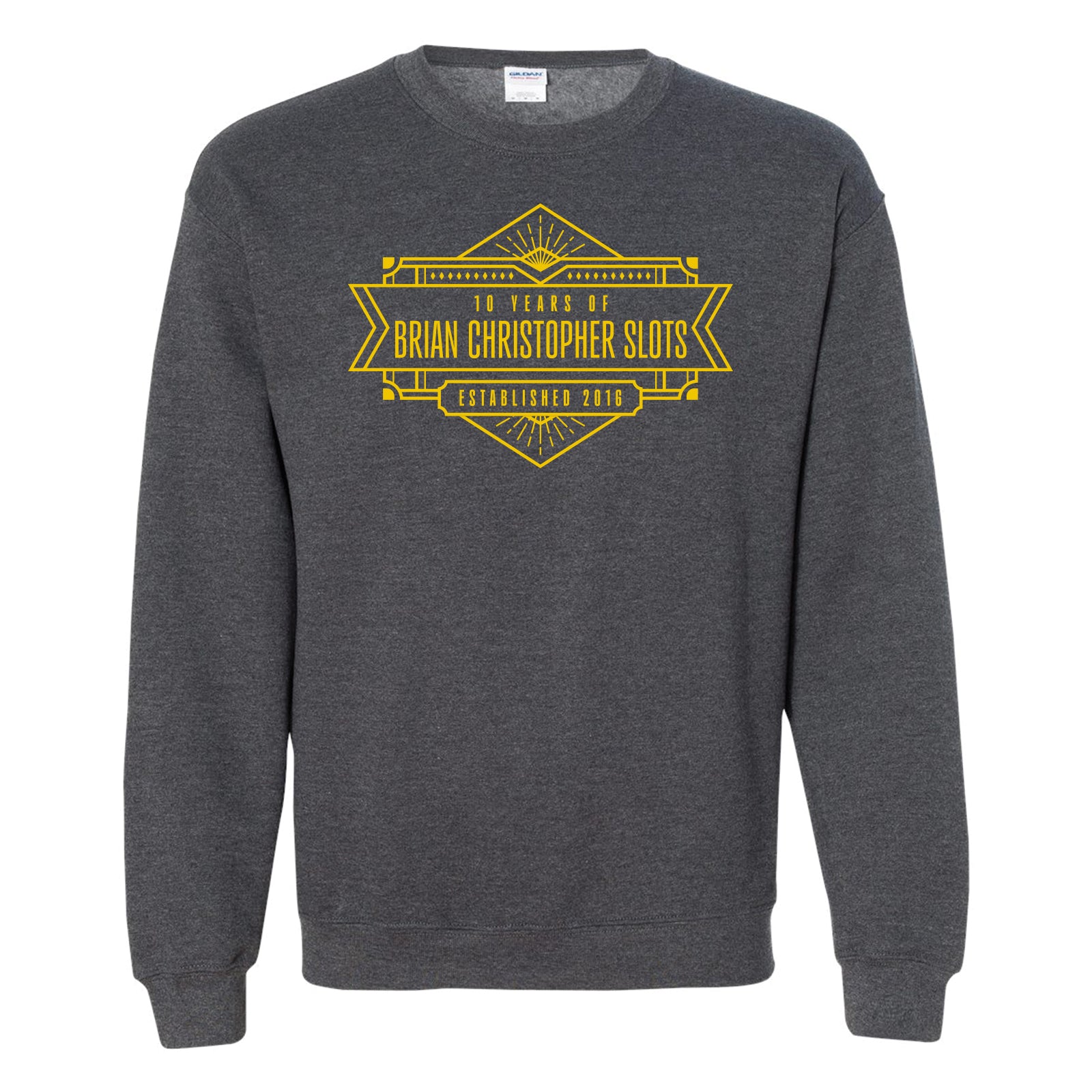 Metallic Anniversary crewsweatshirt front