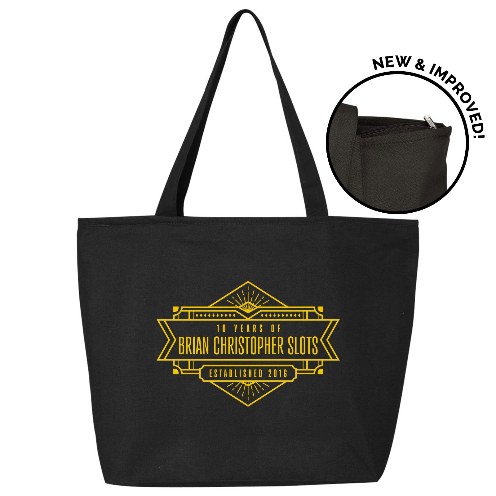 Metallic Anniversary Tote Front