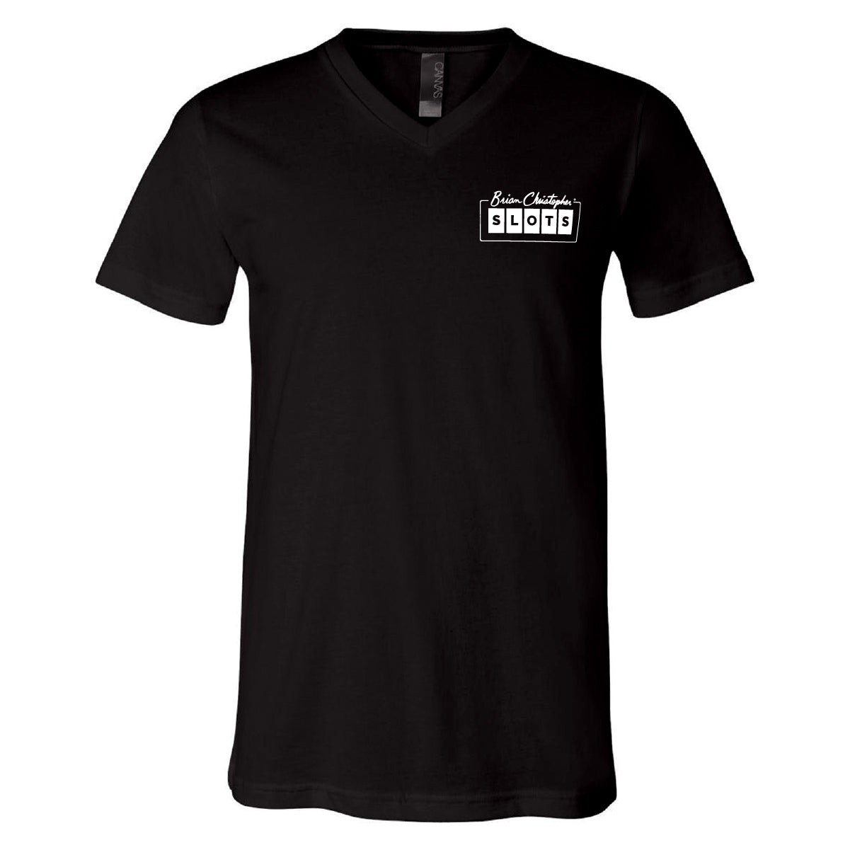 BCSlots Chest & Back Logo Crew & V-Neck Tee