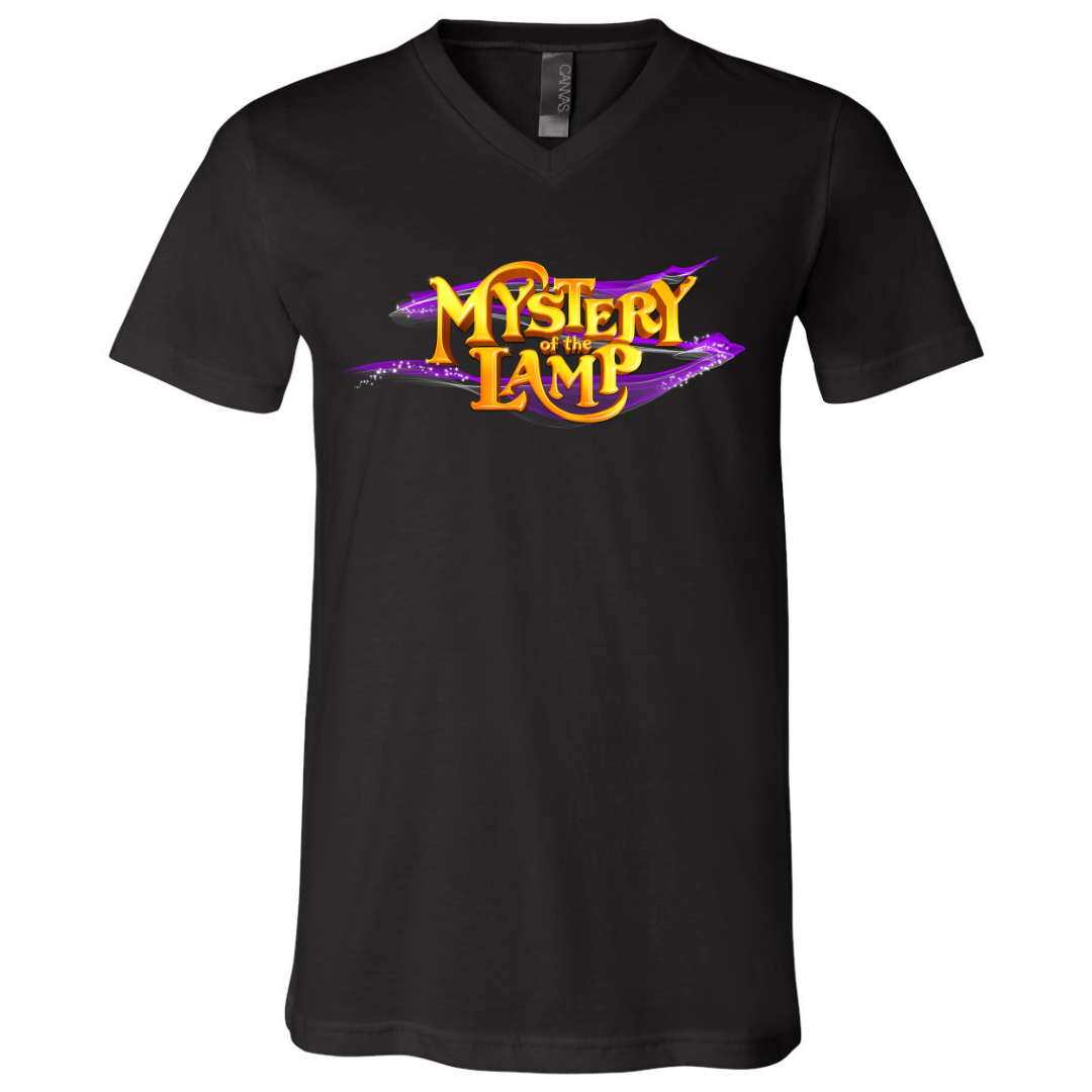 Mystery Of The Lamp Unisex V-Neck Tee Shirt