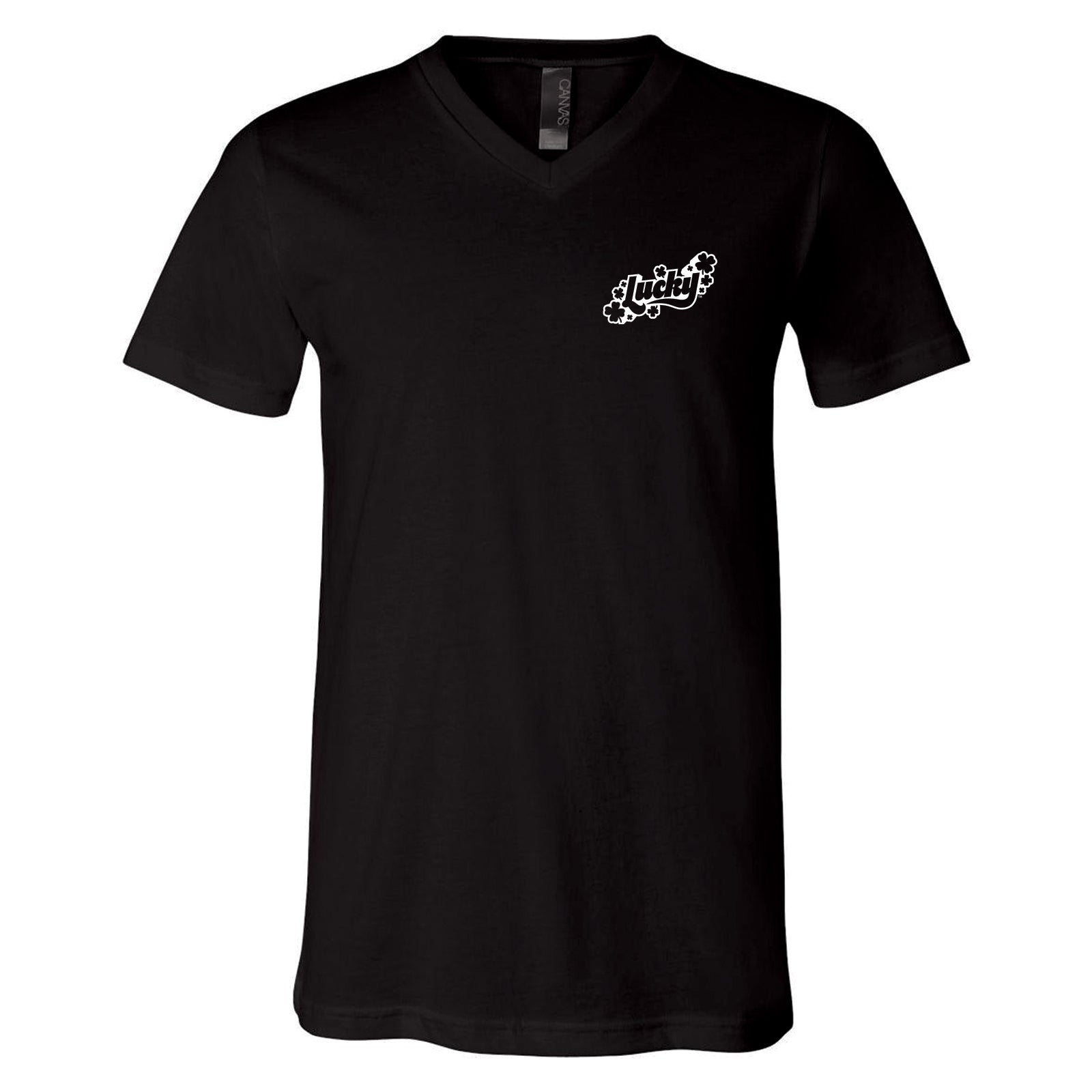 NEW! Lucky Chest & Back Logo Crew & V-Neck Tee