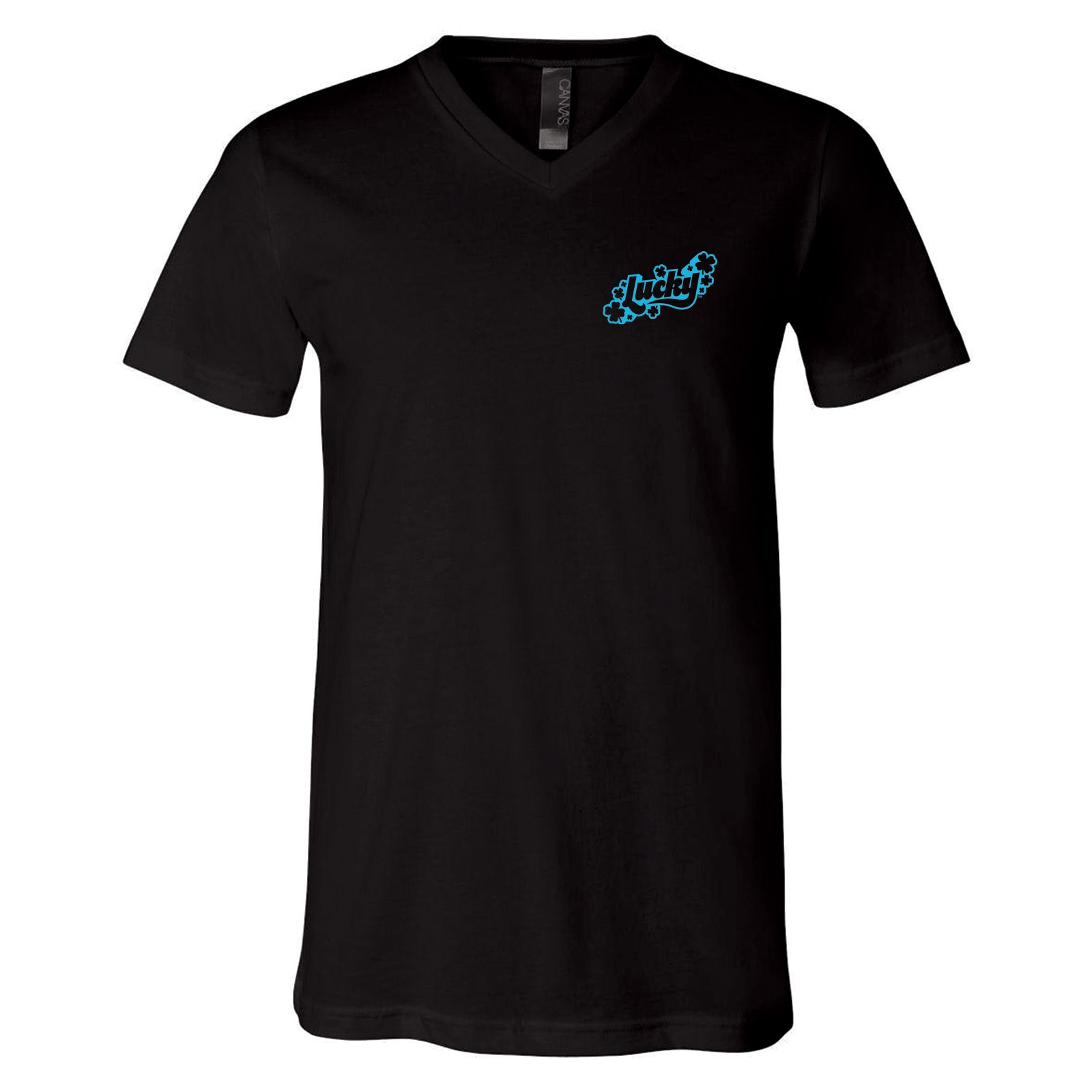 NEW! Lucky Chest & Back Logo Crew & V-Neck Tee