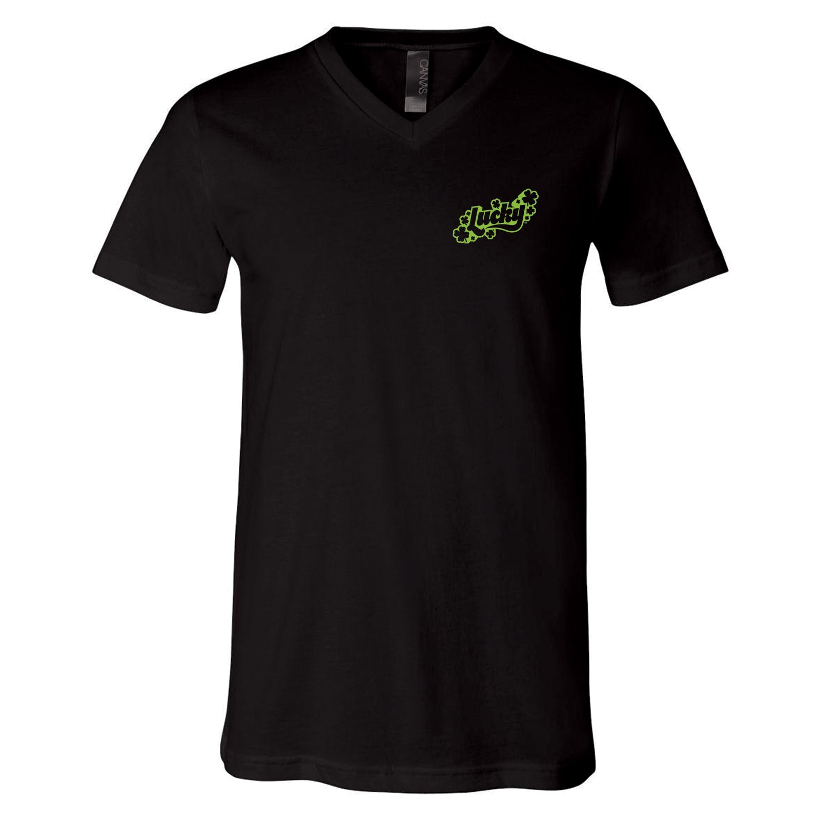 NEW! Lucky Chest & Back Logo Crew & V-Neck Tee