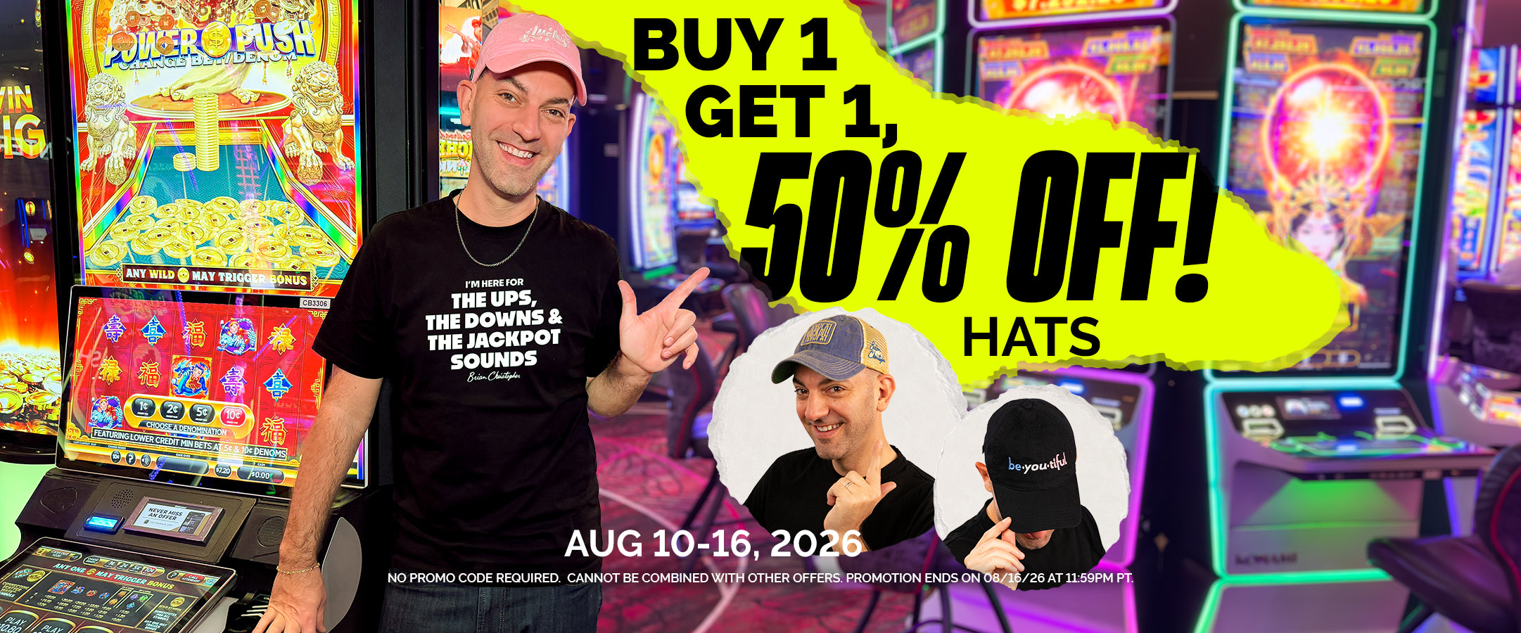 Buy 1, Get 1 50% Off Hats! Promotion ends on 08/16/26 at 11:59pm PT.