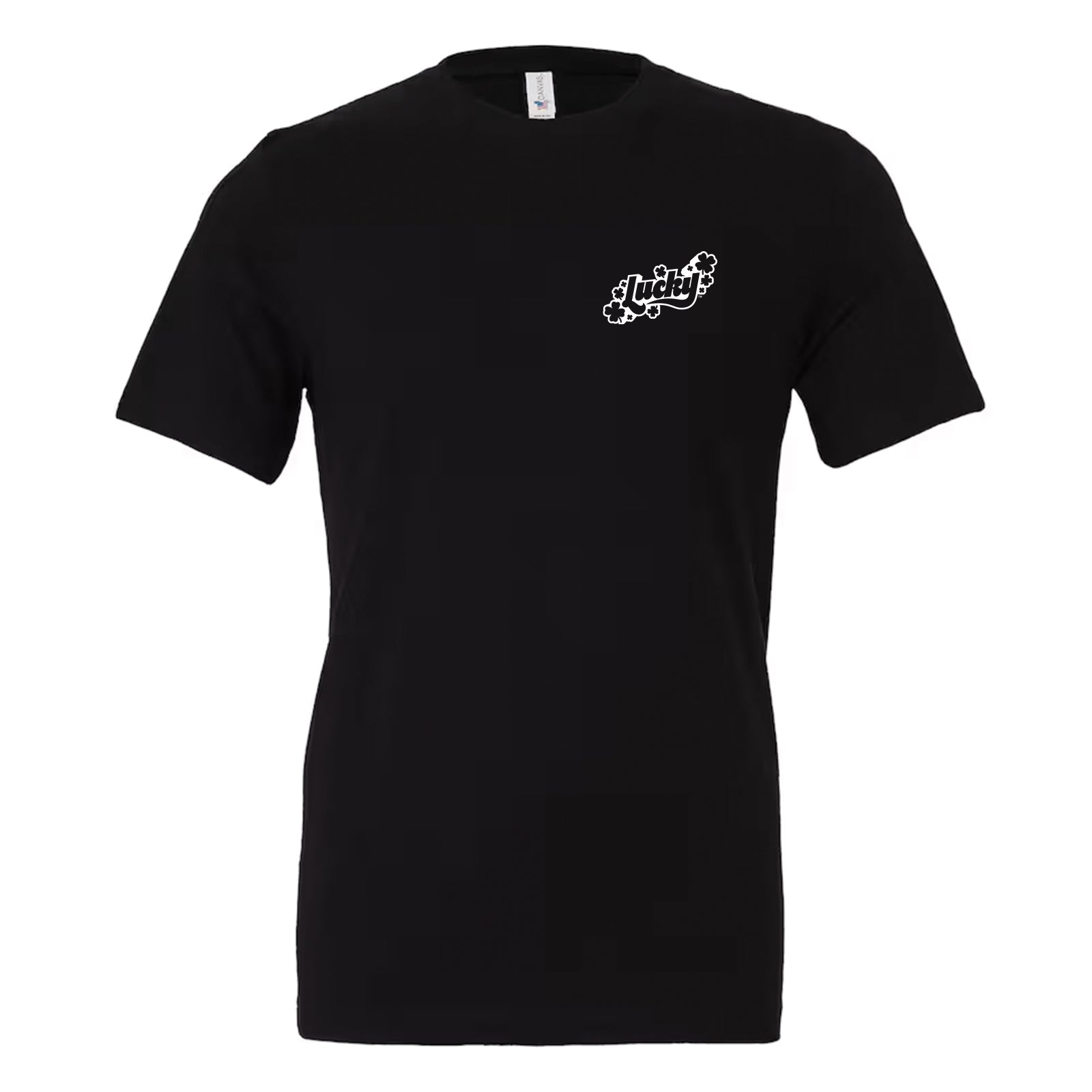 NEW! Lucky Chest & Back Logo Crew & V-Neck Tee