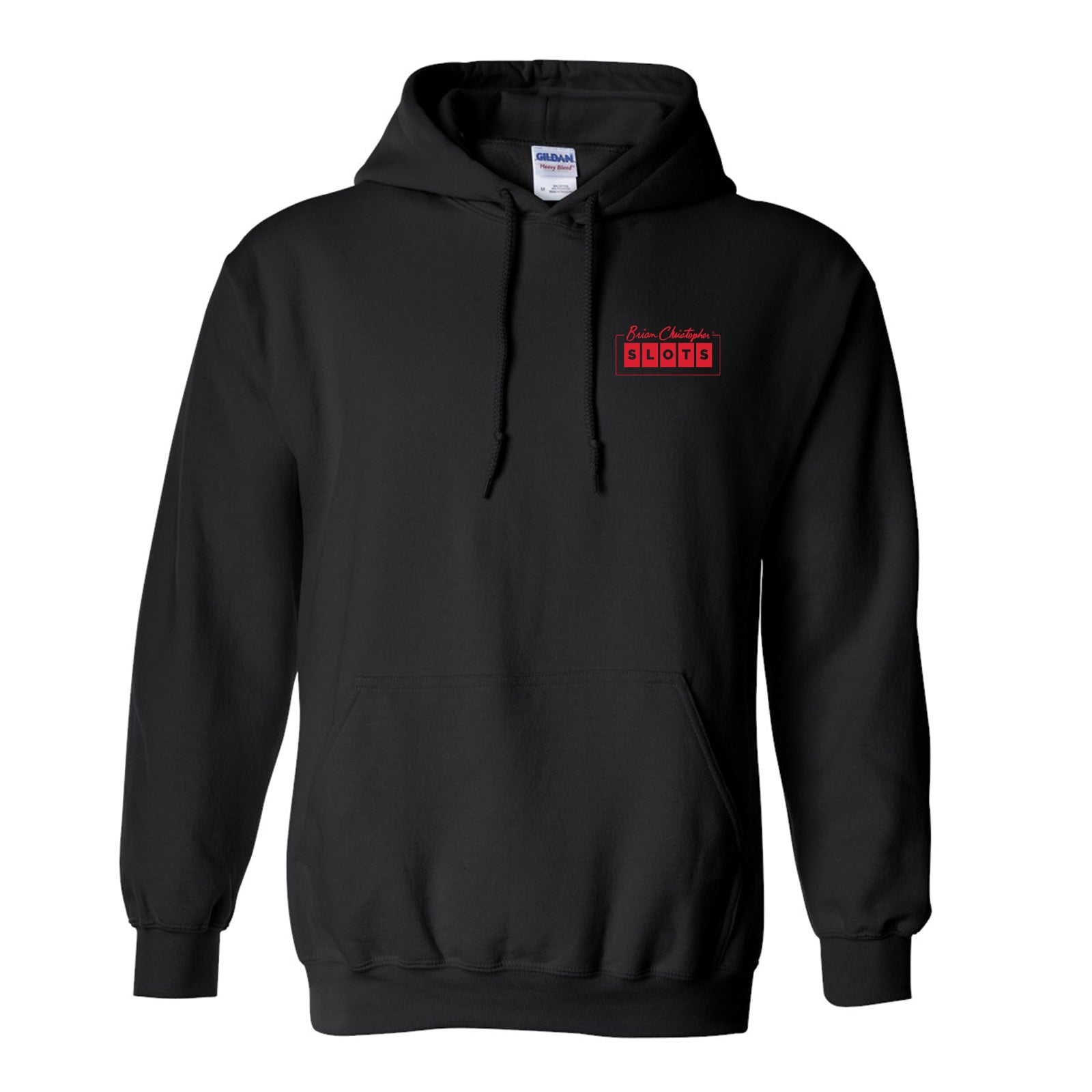bcslots front chest back pullover red