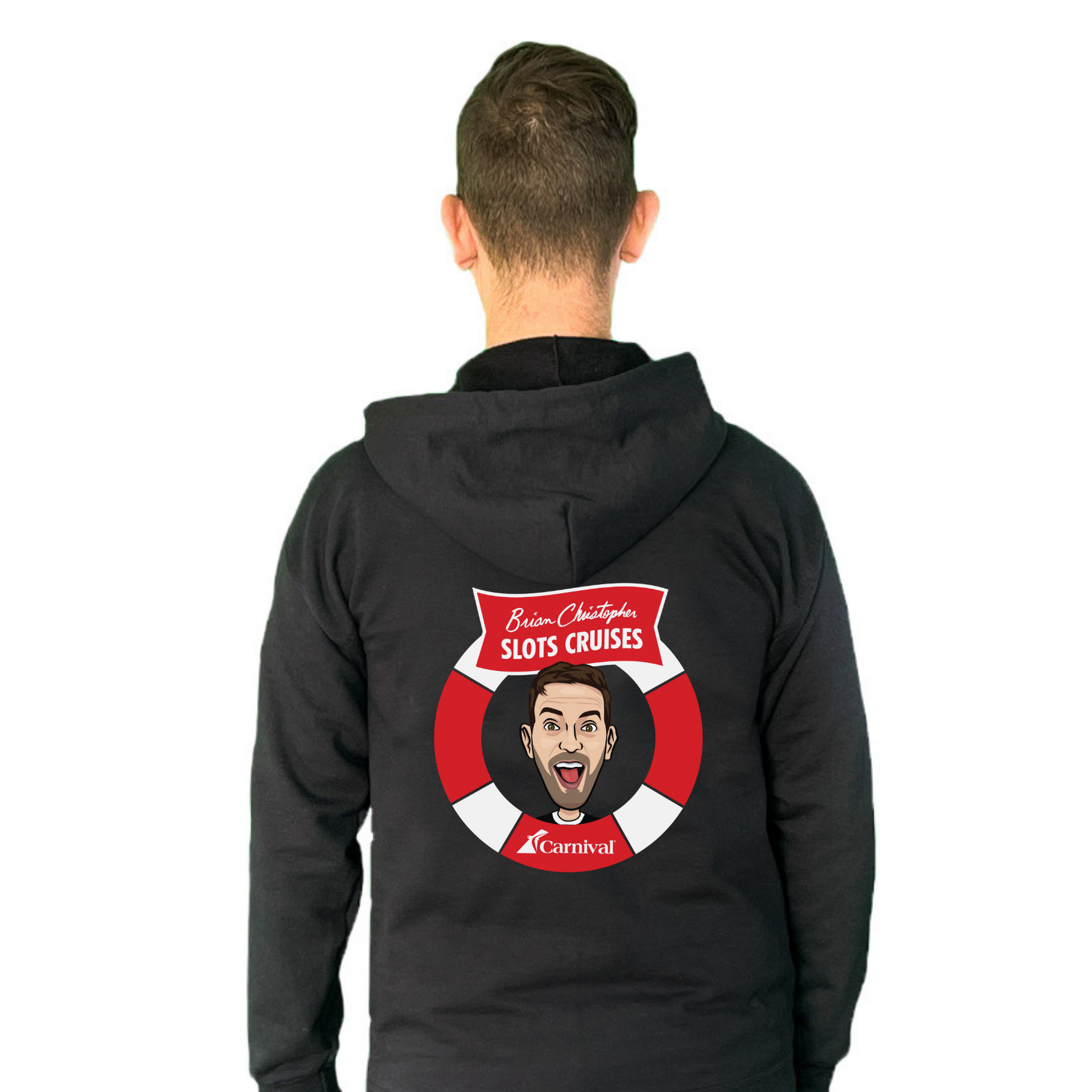 Brian Christopher Slots Cruises zip up hoodie back
