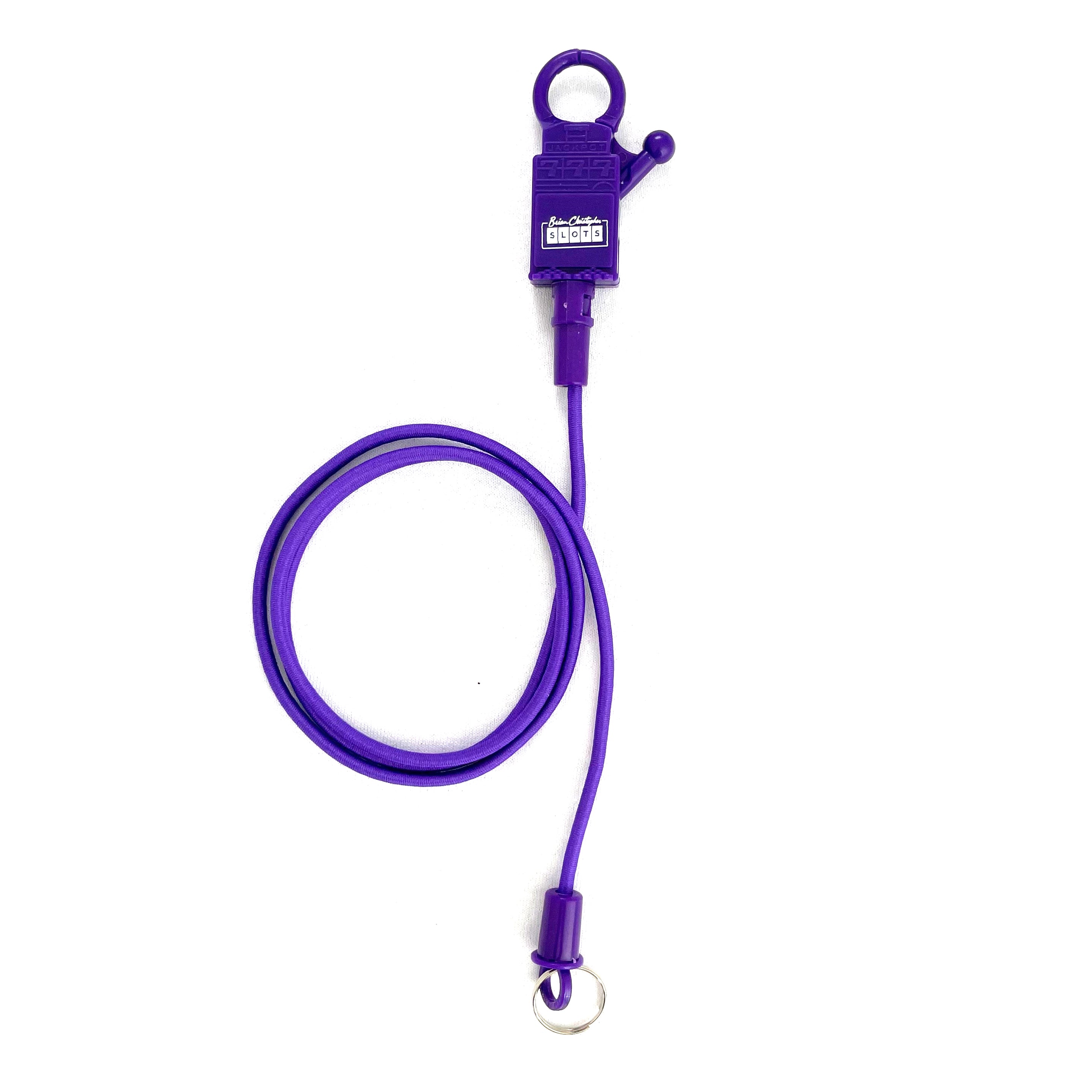 Brian Christopher Slots players card purple bungee cord