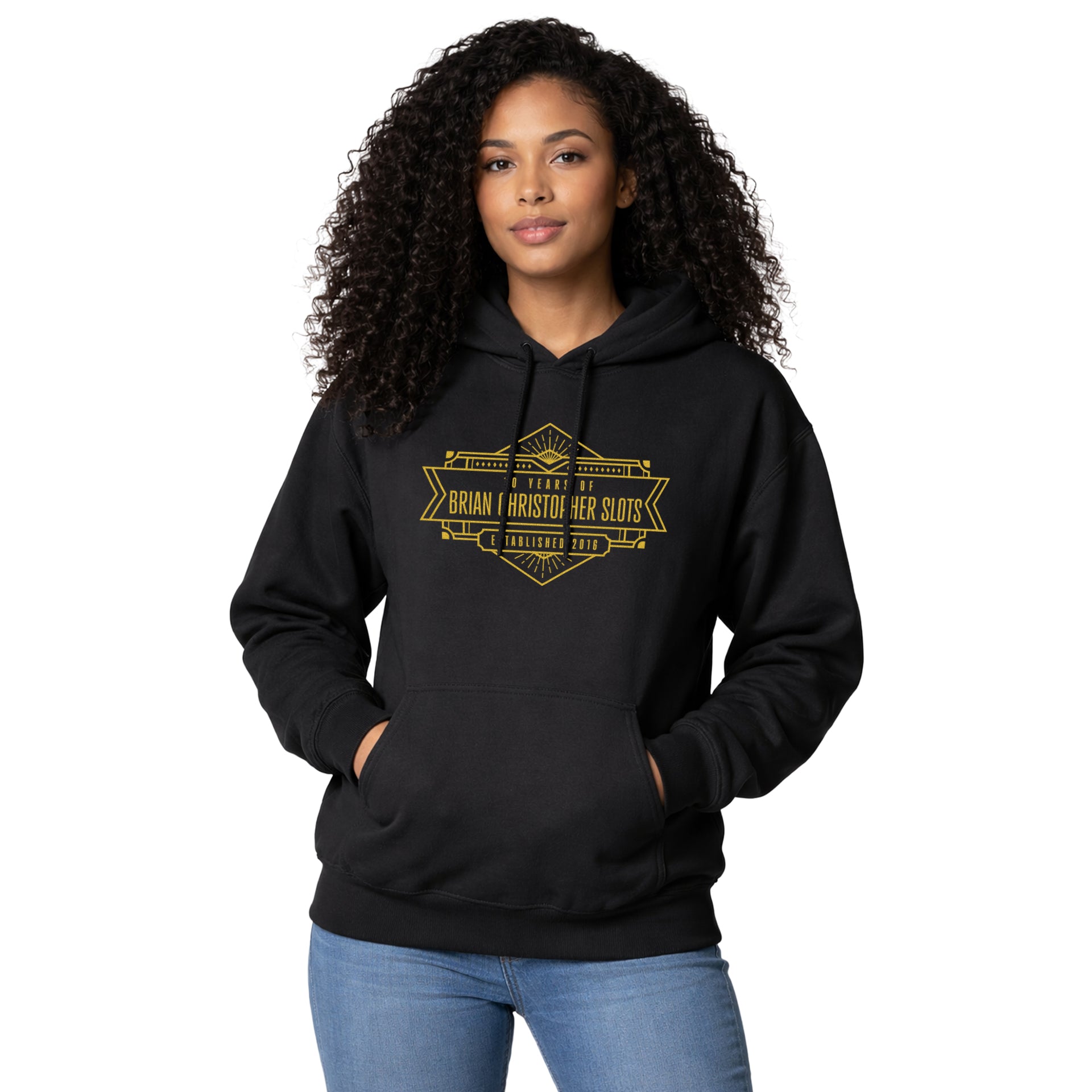 NEW! Metallic 10 Year Anniversary Pullover Hoodie