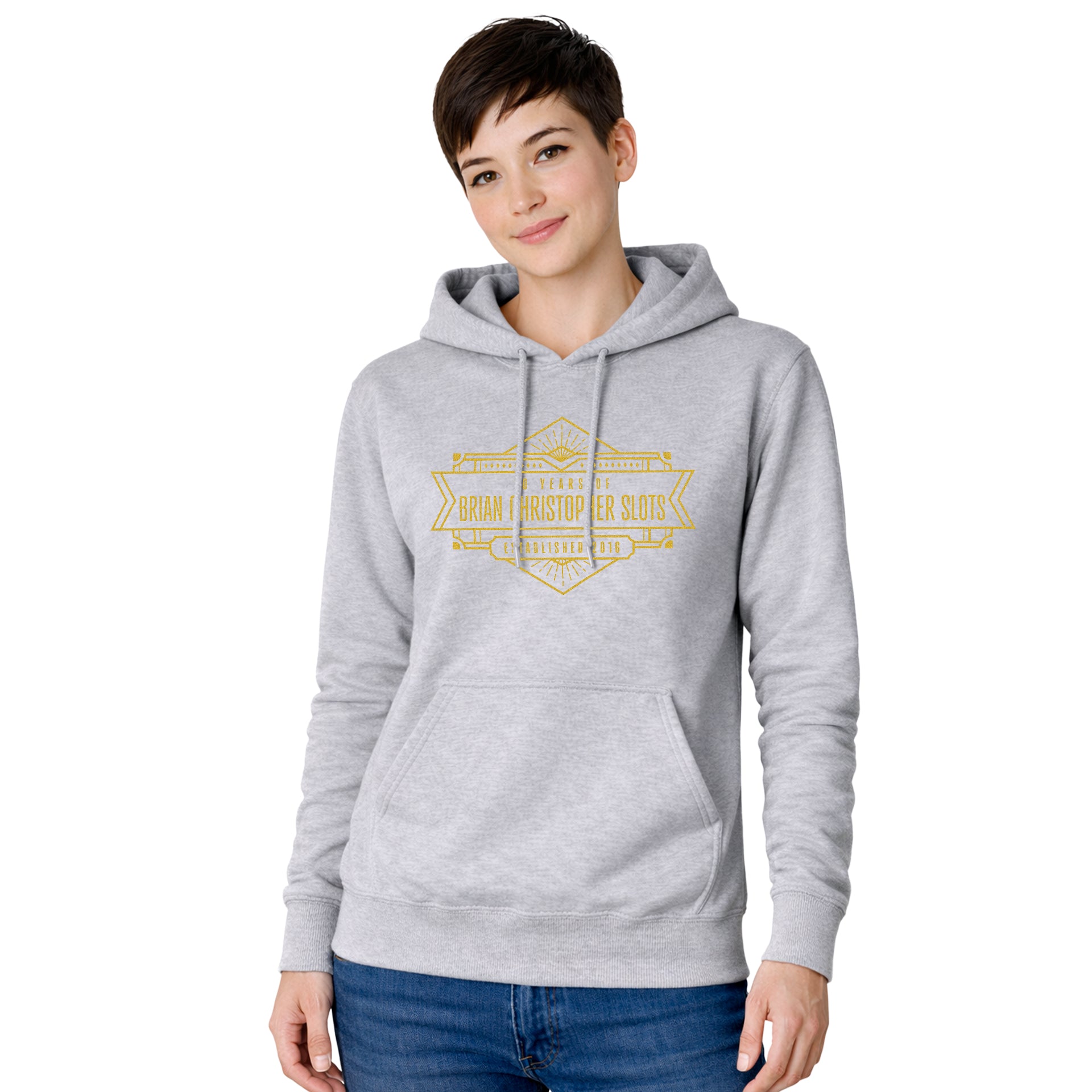 NEW! Metallic 10 Year Anniversary Pullover Hoodie