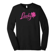 Load image into Gallery viewer, Lucky long sleeve T-shirt in pink front
