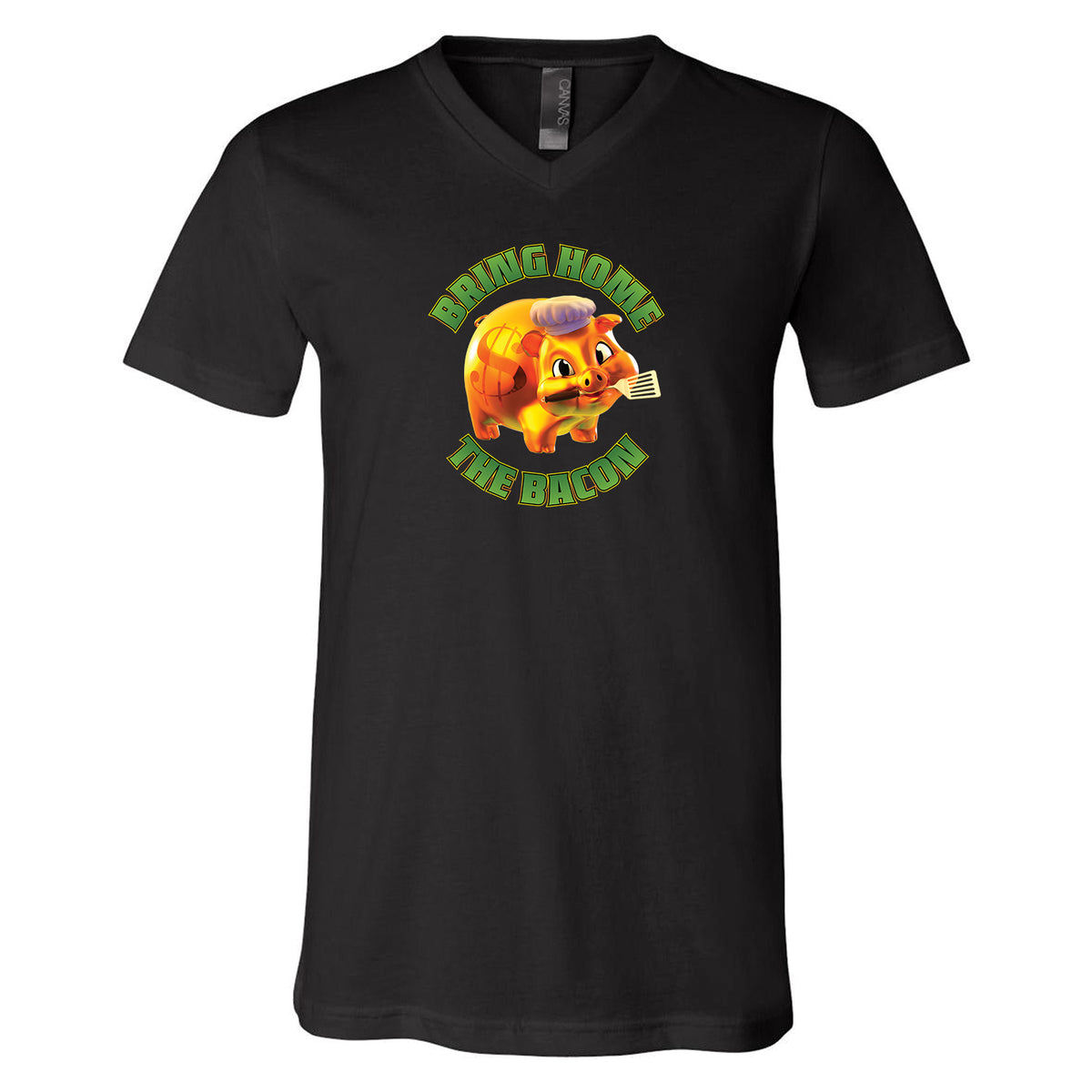 NEW! Bring Home The Bacon Crew & V-Neck Tee