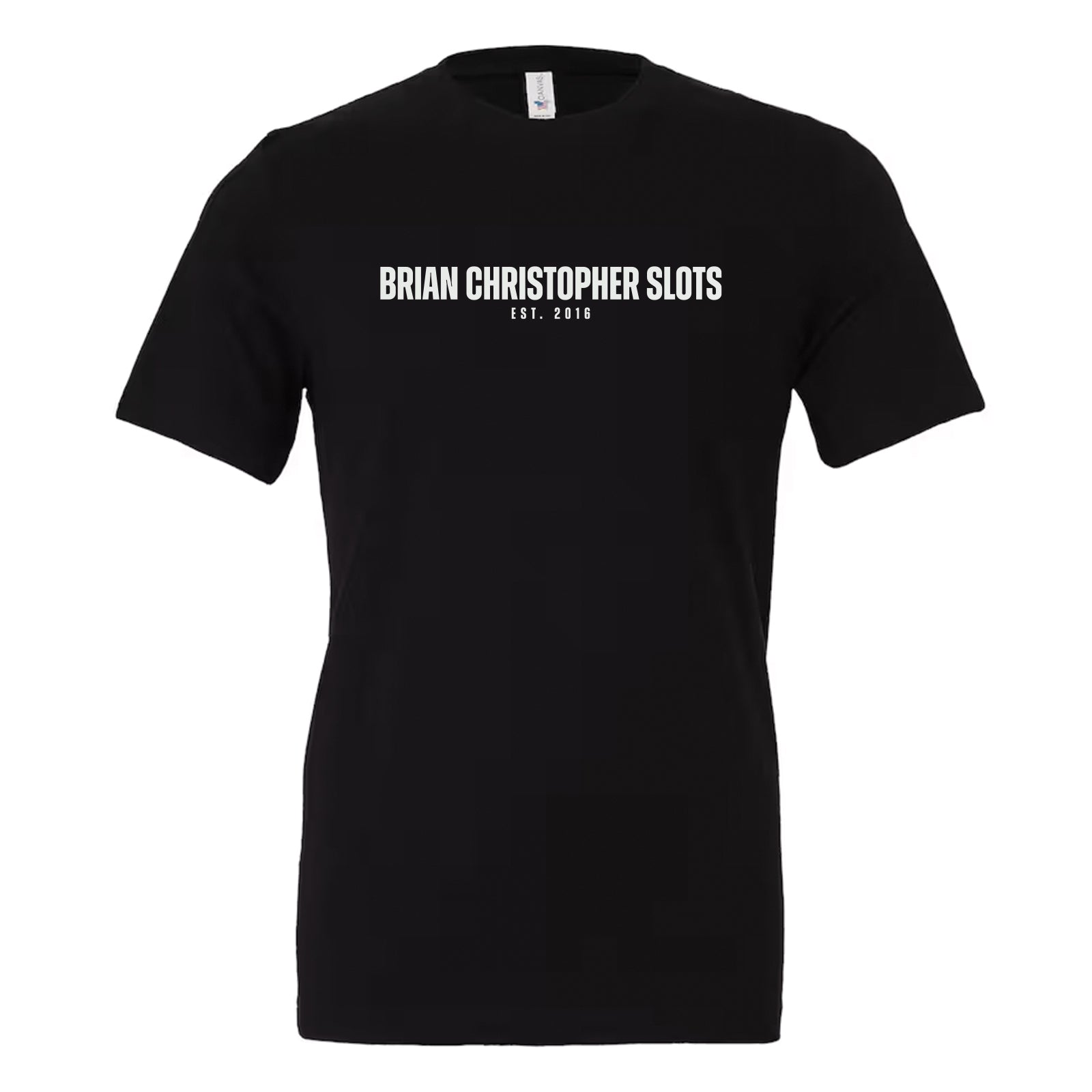 BCslots est 2016 white crewneck front