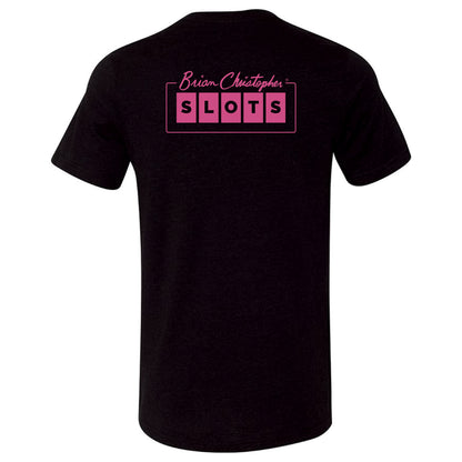 BCSlots Chest & Back Logo Crew & V-Neck Tee