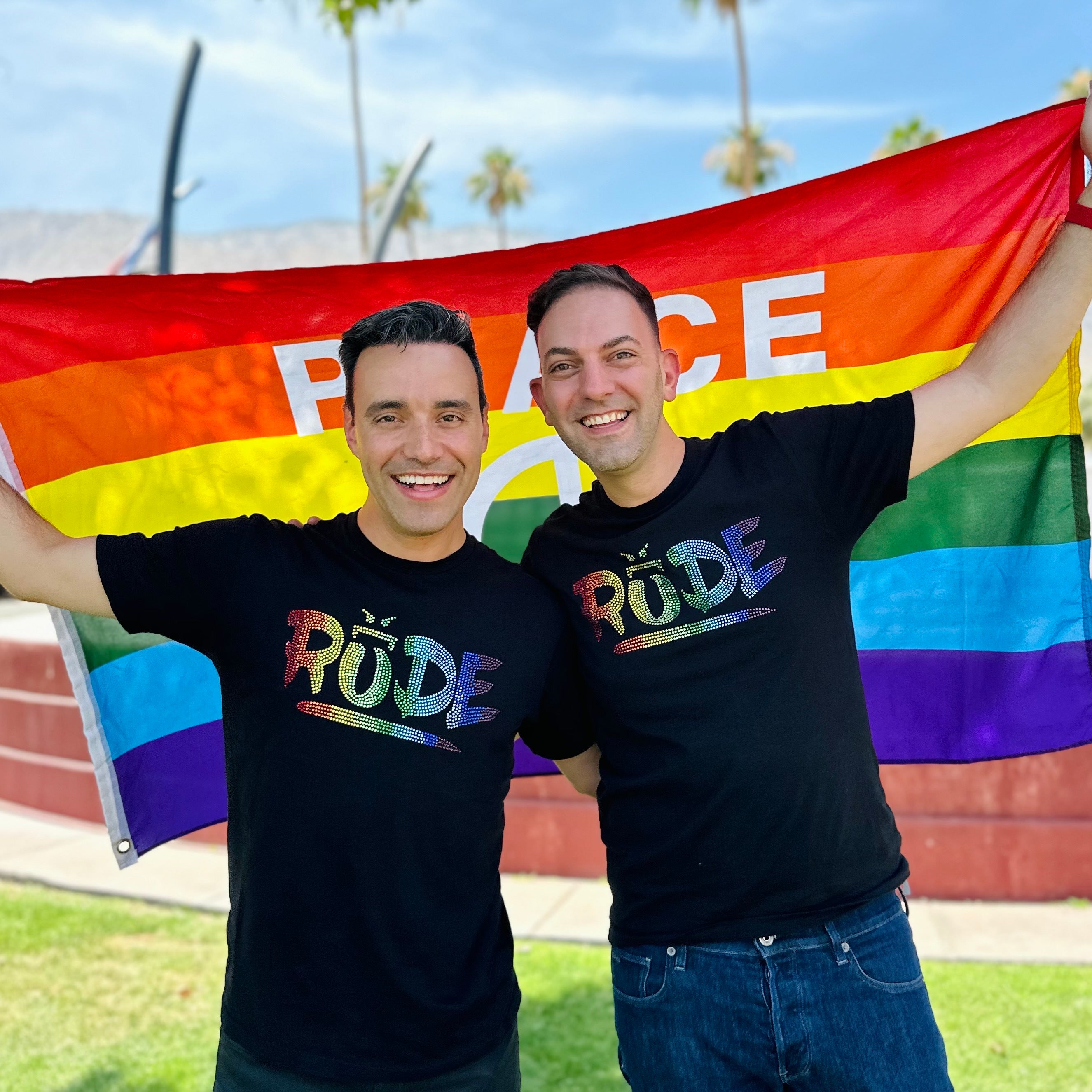 Limited Edition! BEJEWELED Rainbow RUDE Pride T-Shirt